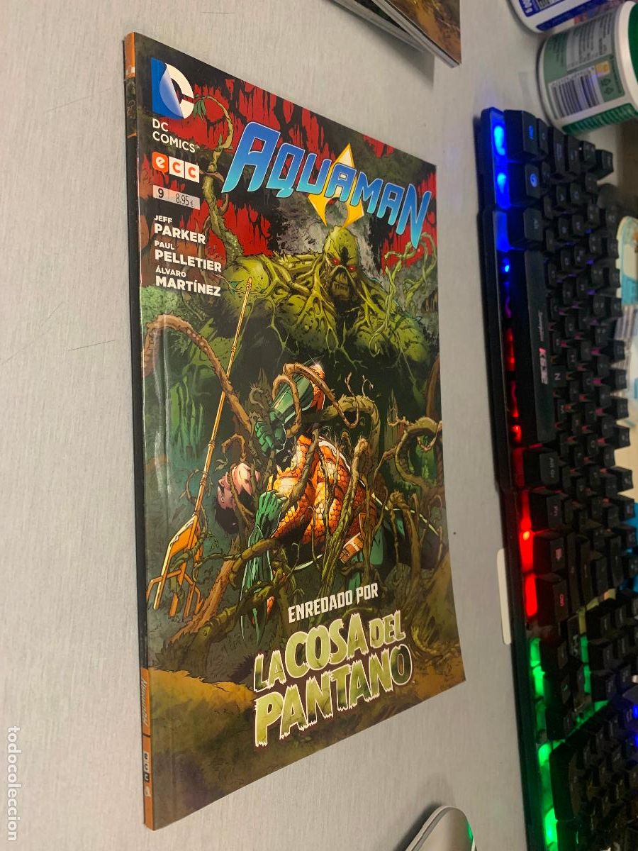 C&oacute;mics: AQUAMAN N&ordm; 9: ENREDADO POR LA COSA DEL PANTANO / PARKER, PELLETIER / DC - ECC