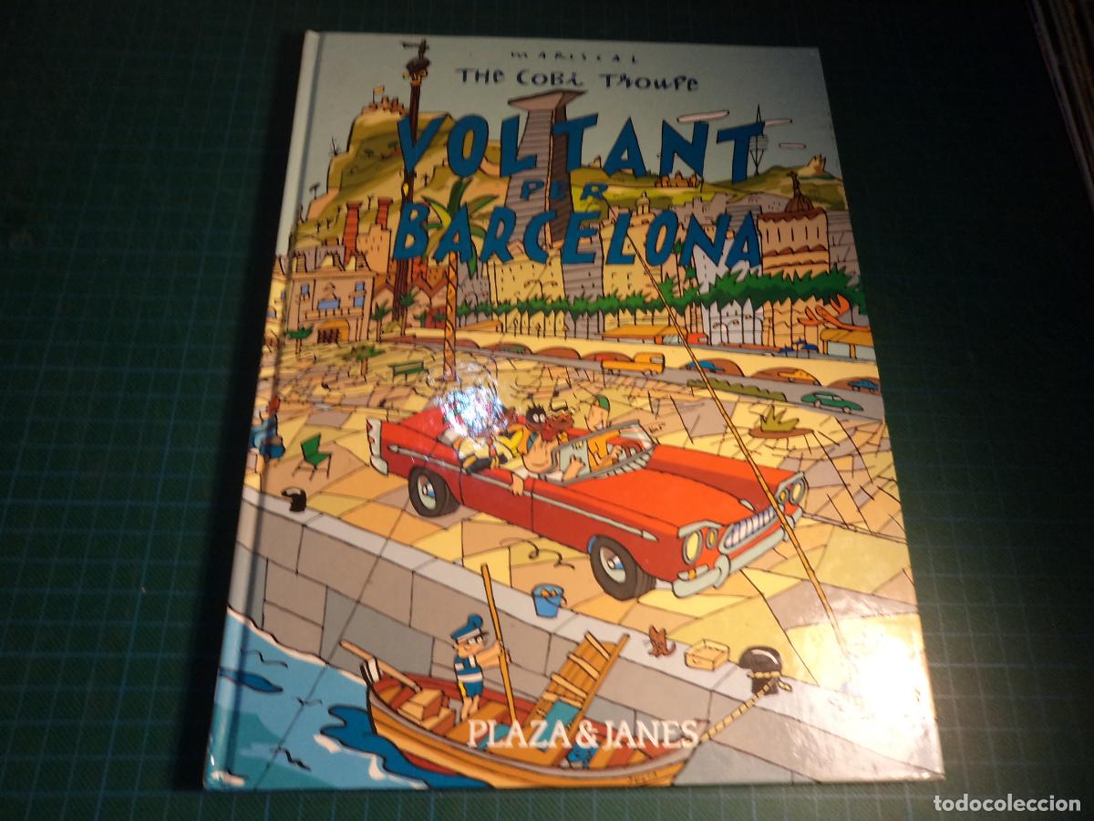 C&oacute;mics: The cobi troupe. Volant per Barcelona. Mariscal. Plaza & Janes.