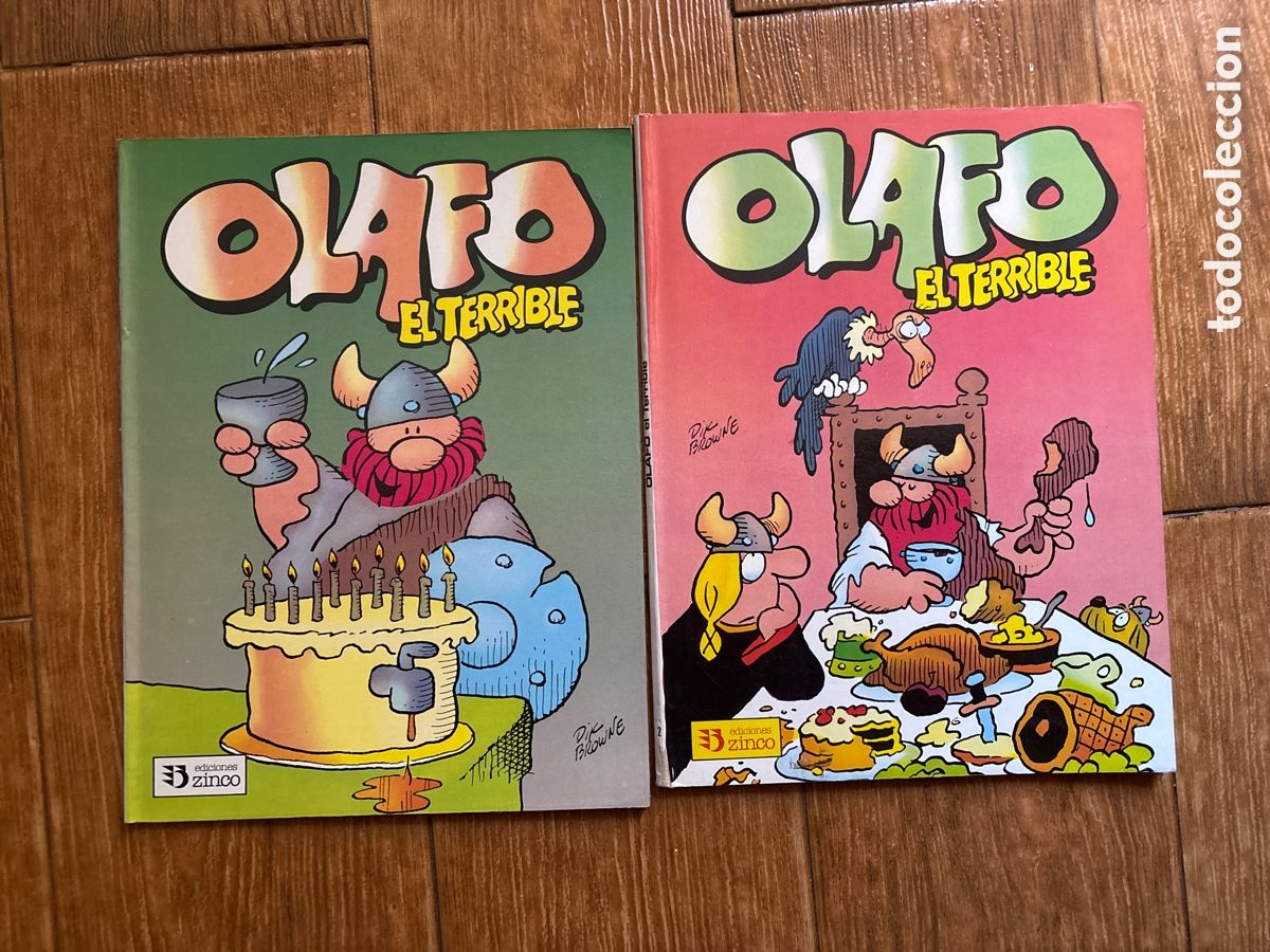 C&oacute;mics: OLAFO EL TERRIBLE COLECCION COMPLETA 1 Y 2 EDICIONES ZINCO