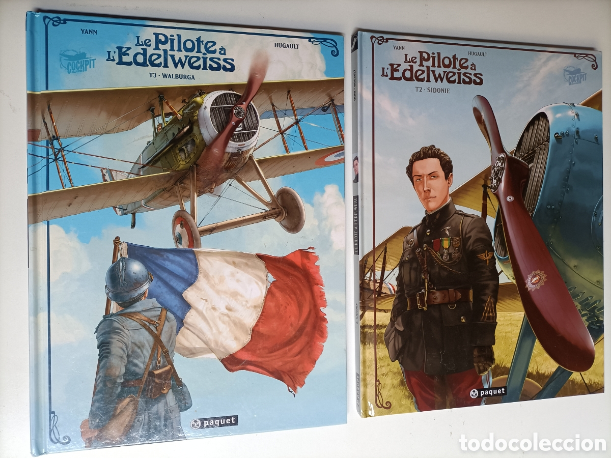 C&oacute;mics: Lote 2 Le pilote a L' Edelweiss T2 Sidone y T3 Walburgia