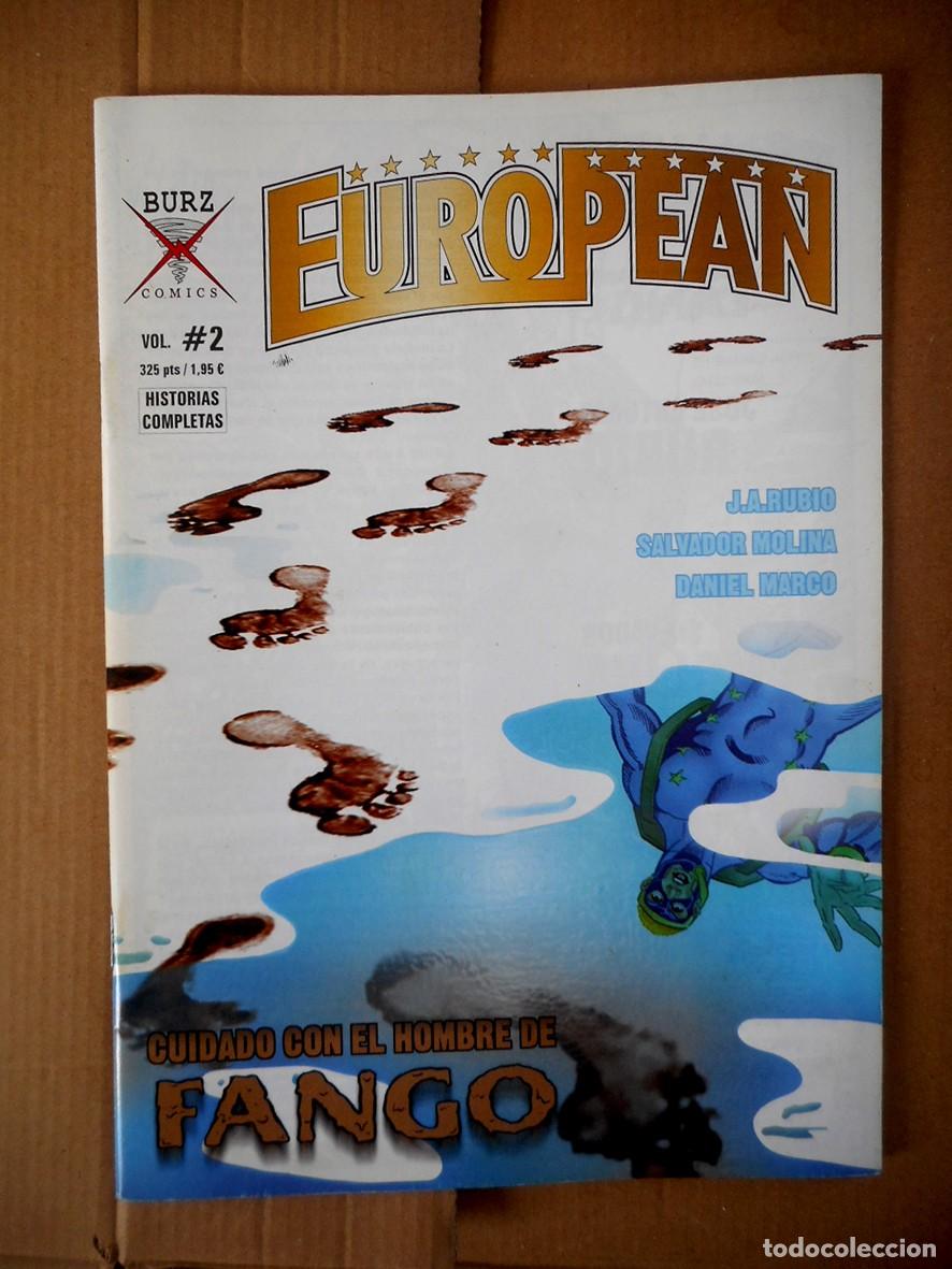 C&oacute;mics: EUROPEAN N&ordm;2 CUIDADO CON EL HOMBRE DE FANGO (BURZ COMICS- MARZO 2001) J.A.RUBIO-SALVADOR MOLINA