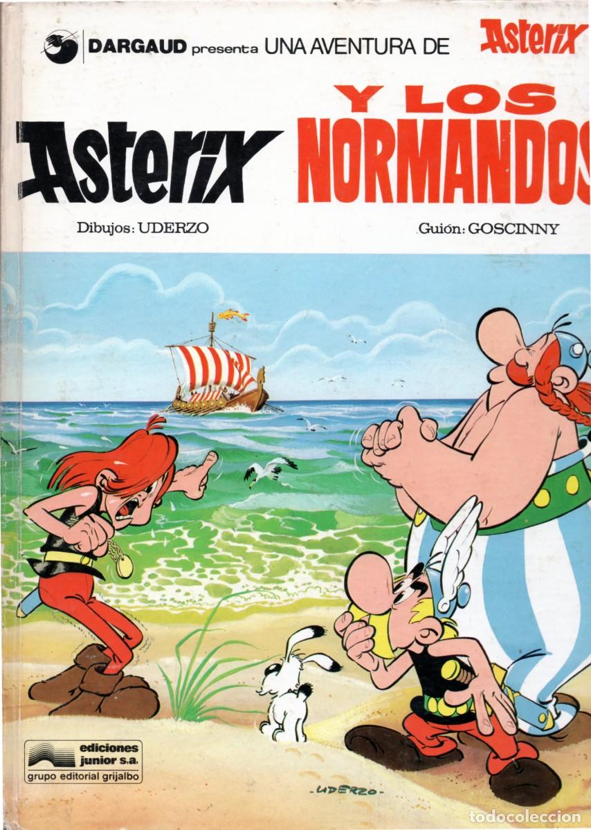 C&oacute;mics: COMIC &rdquo; ASTERIX Y LOS NORMANDOS &rdquo; ED. JUNIOR / DARGAUD. ENCUADERNACI&Oacute;N CARTON&Eacute; 1977