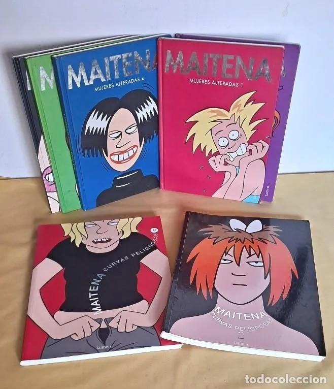 C&oacute;mics: MAITENA, MUJERES ALTERADAS - LOTE 5 LIBROS + CURVAS PELIGROSA 1 Y 2 - EDITORIAL LUMEN 2003