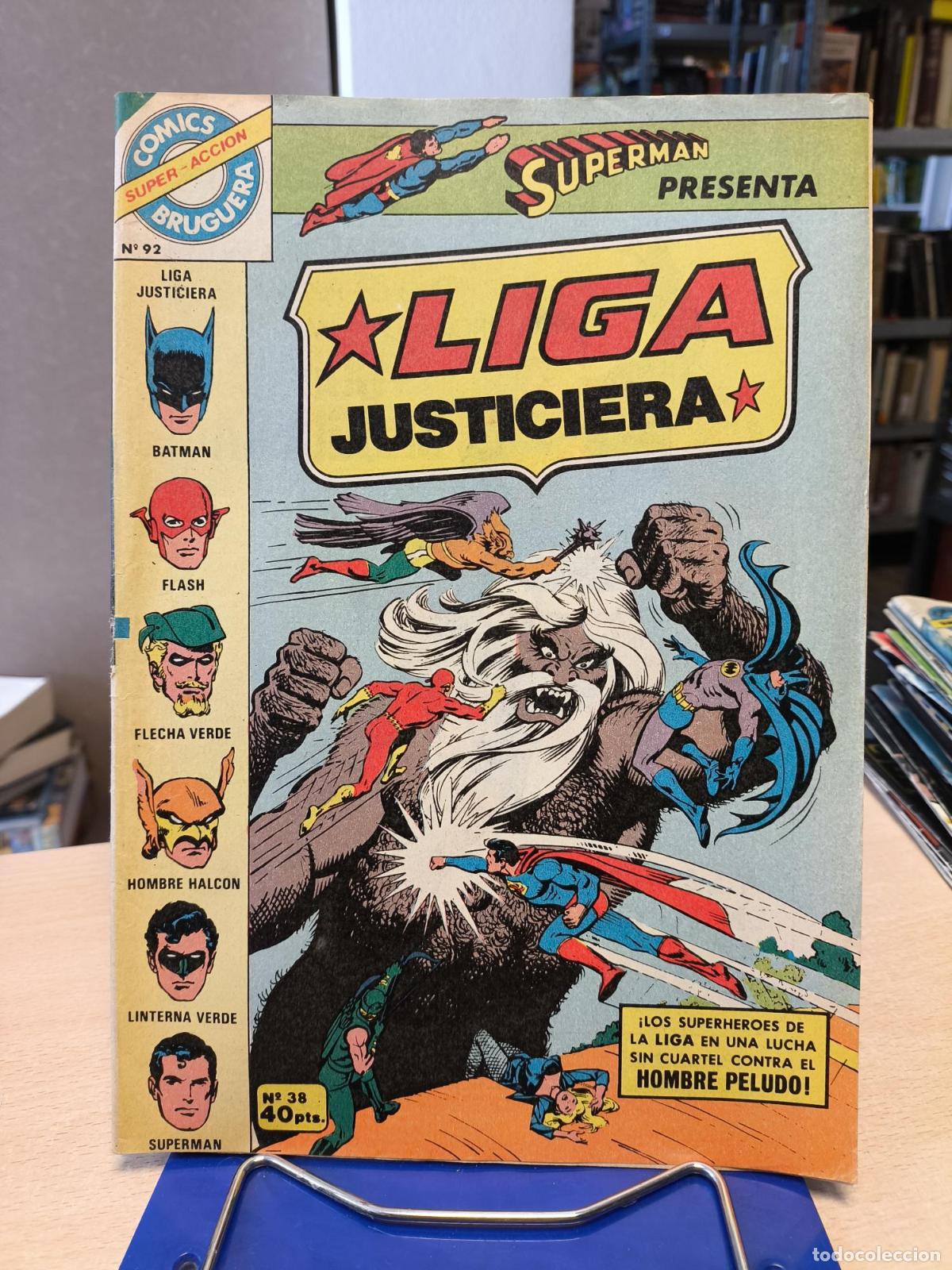 C&oacute;mics: SUPERMAN PRESENTA N&ordm; 92 - LA LIGA JUSTICIERA 38 - BRUGUERA 1979 - Vv. Aa.