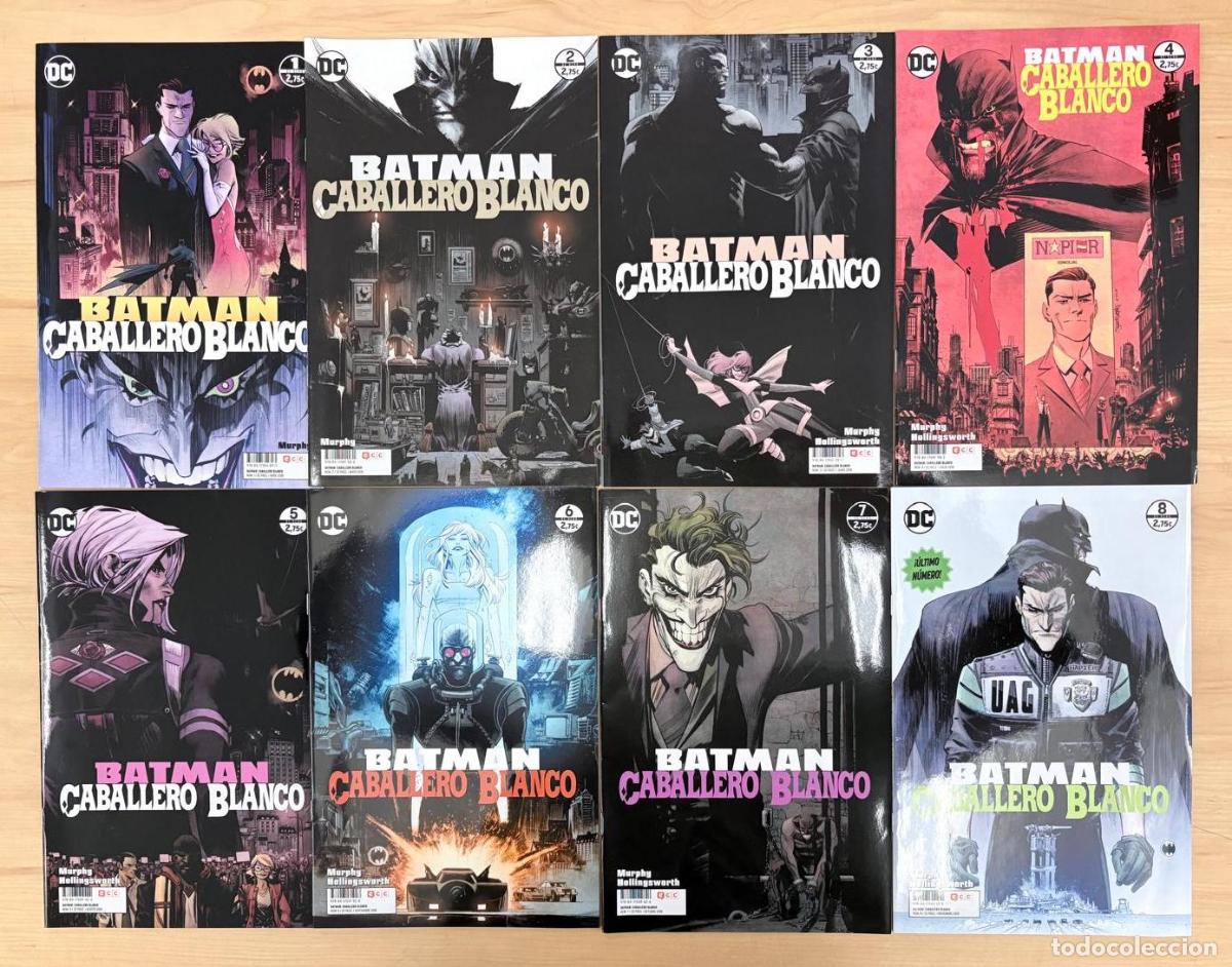 C&oacute;mics: LOTE DE 8 C&Oacute;MICS BATMAN: CABALLERO BLANCO N&ordm; 1-8 (COMPLETA). ECC, 2017