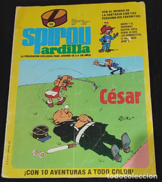 C&oacute;mics: SPIROU ARDILLA N&ordm; 59, CESAR, EDITORA MUNDIS 1979, TEBEO, COMIC