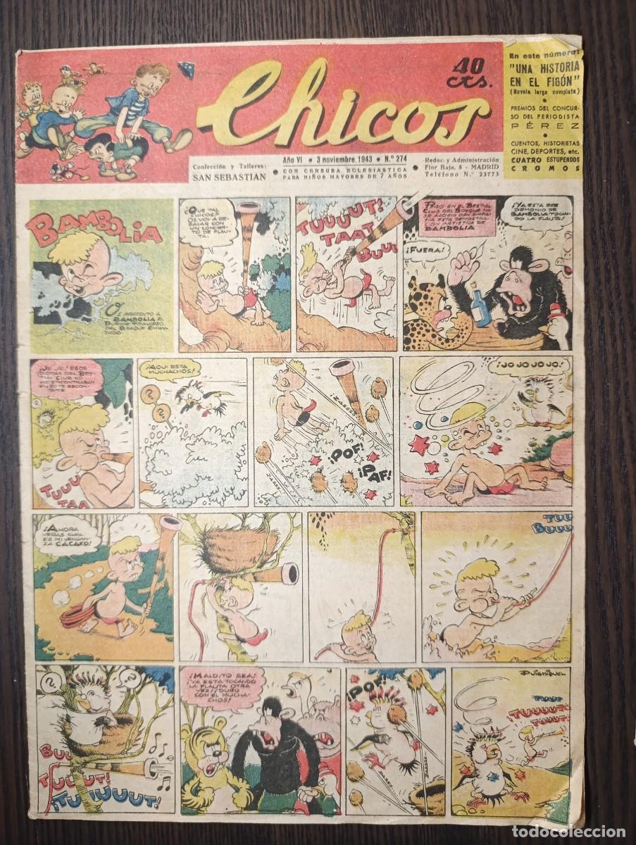 Comics : Comic. Chicos. N&ordm; 274. A&ntilde;o 1943. Ver foto