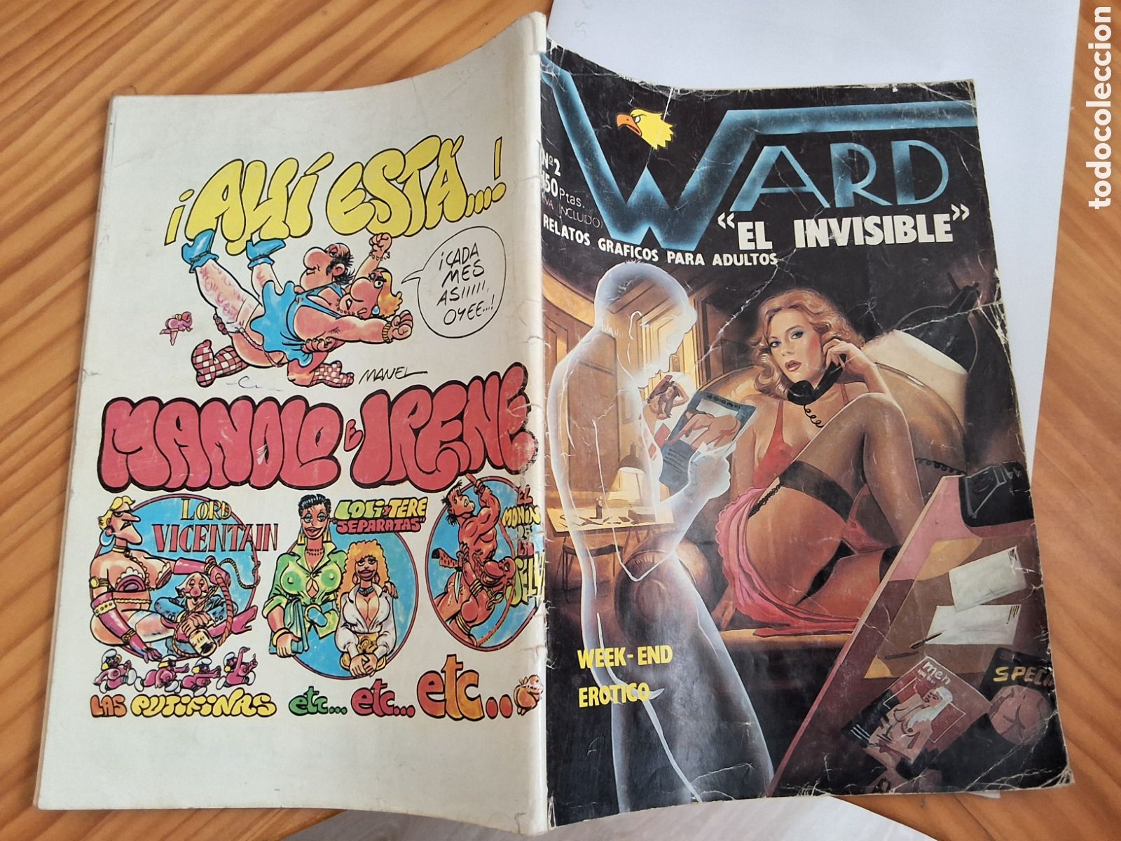C&oacute;mics: Ward el invisible comic para adultos n&uacute;mero 2 edita astri