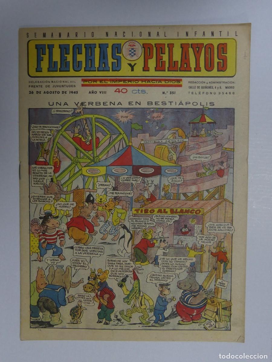 Comics: SEMANARIO NACIONAL INFANTIL FLECHAS Y PELAYOS N&ordm; 351