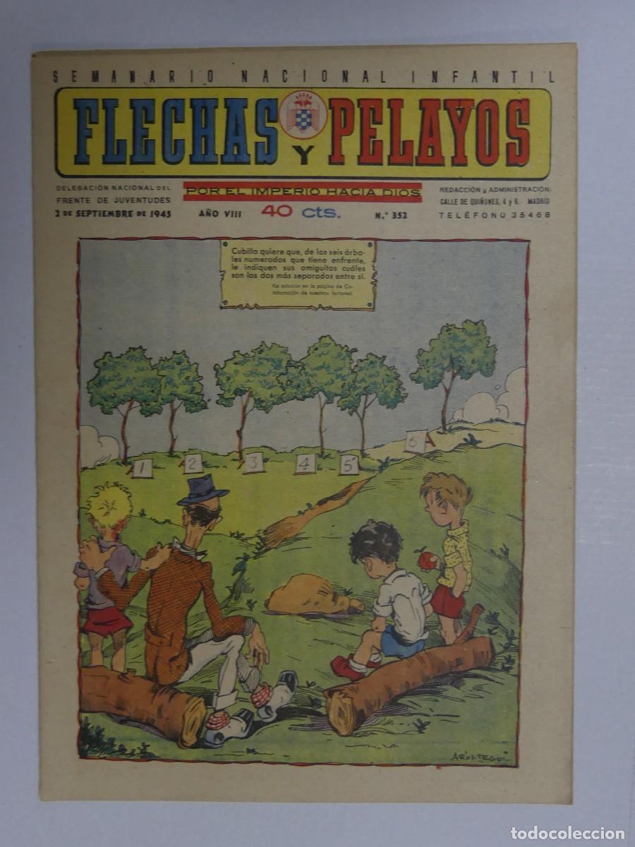 Fumetti: SEMANARIO NACIONAL INFANTIL FLECHAS Y PELAYOS N&ordm; 352
