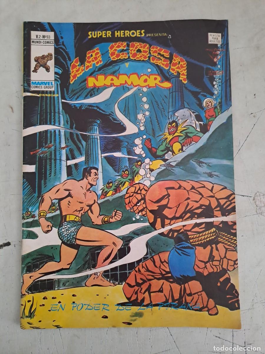 C&oacute;mics: Super h&eacute;roes 93, la cosa y namor, V&eacute;rtice en buen estado