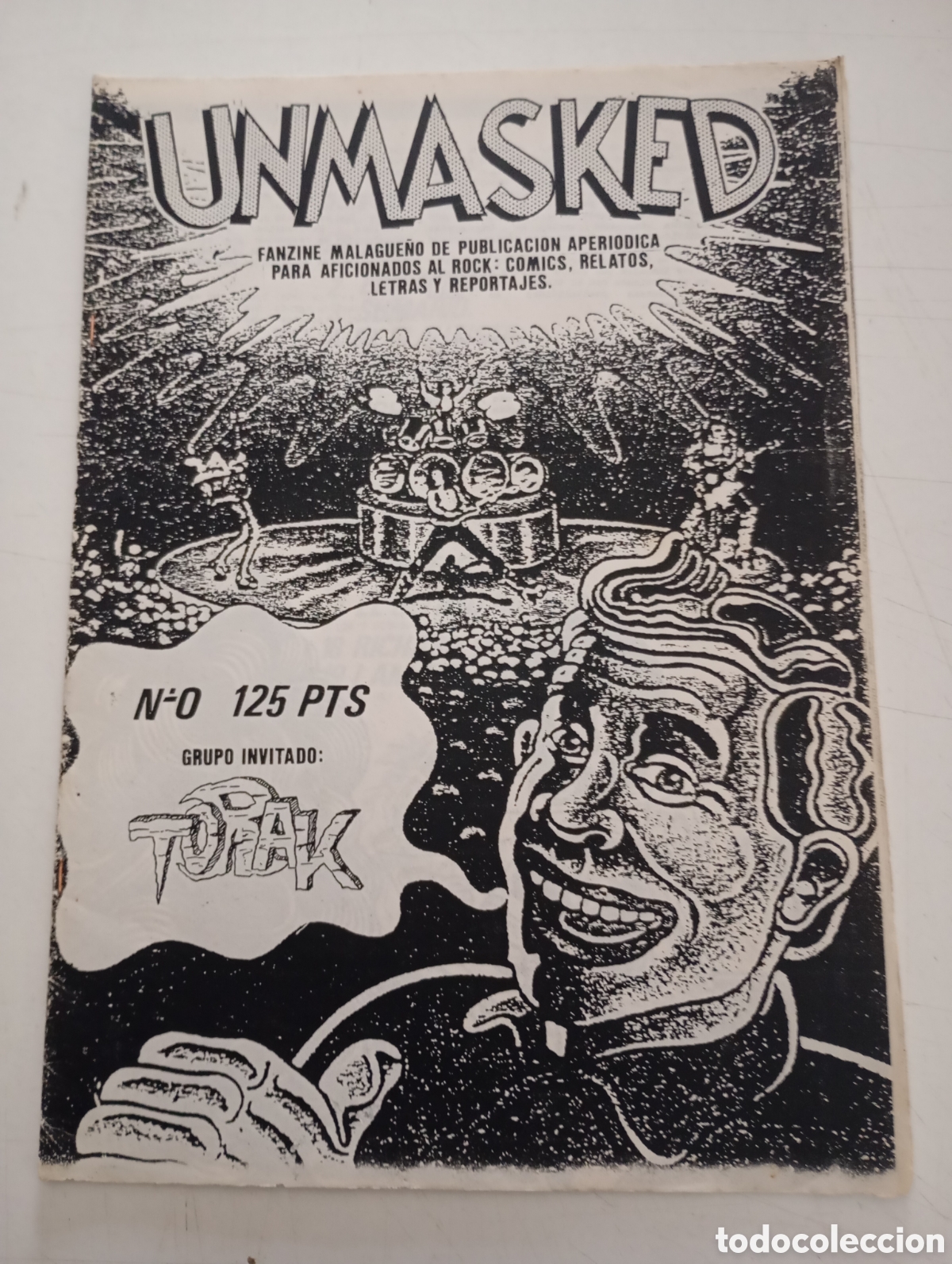 C&oacute;mics: UNMASKED N&ordm; 1 - FANZINE MALAGUE&Ntilde;O SOBRE ROCK, COMIC, RELATOS ETC...