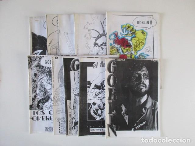 Comics: GOBLIN !! FANZINE BARCELONA A&Ntilde;OS 90 - COMPLETO 10 EJEMPLARES - PEDRO LUIS LOPEZ MARTINEZ - RAREZA
