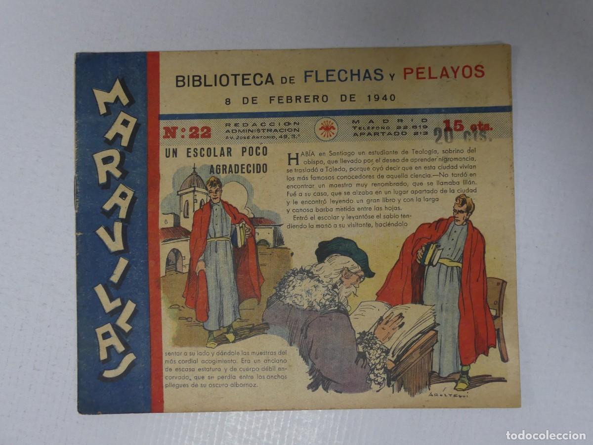 Comics: MARAVILLAS &ndash; BIBLIOTECA DE FLECHAS Y PELAYOS NUMERO 22