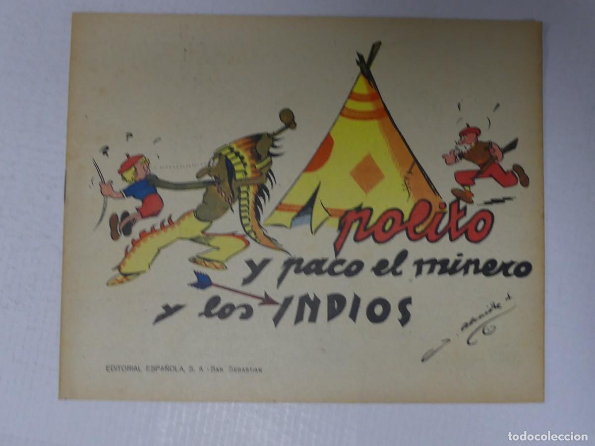 C&oacute;mics: COMIC NOLITO Y PACO EL MINERO Y LOS INDIOS &ndash; EDITORIAL ESPA&Ntilde;OLA
