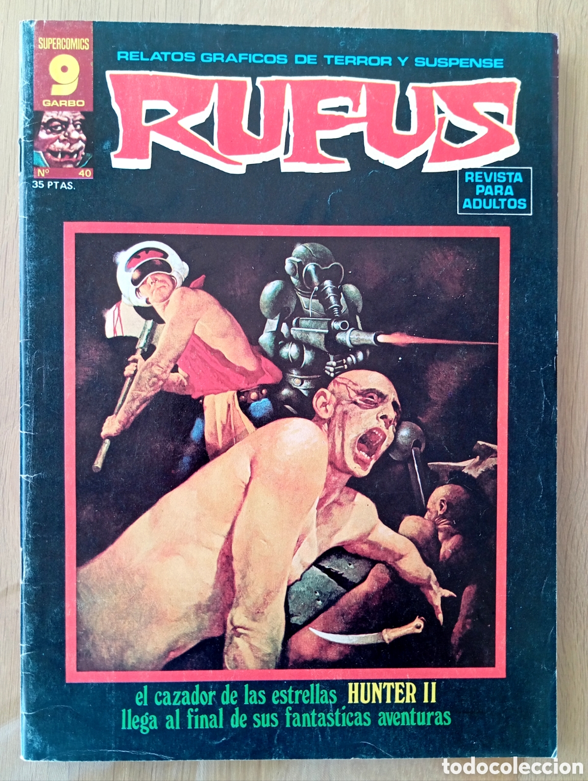 C&oacute;mics: COMIC RUFUS SUPERCOMICS GARBO 40 1976 RELATOS GR&Aacute;FICOS DE TERROR Y SUSPENSE VER &Iacute;NDICE