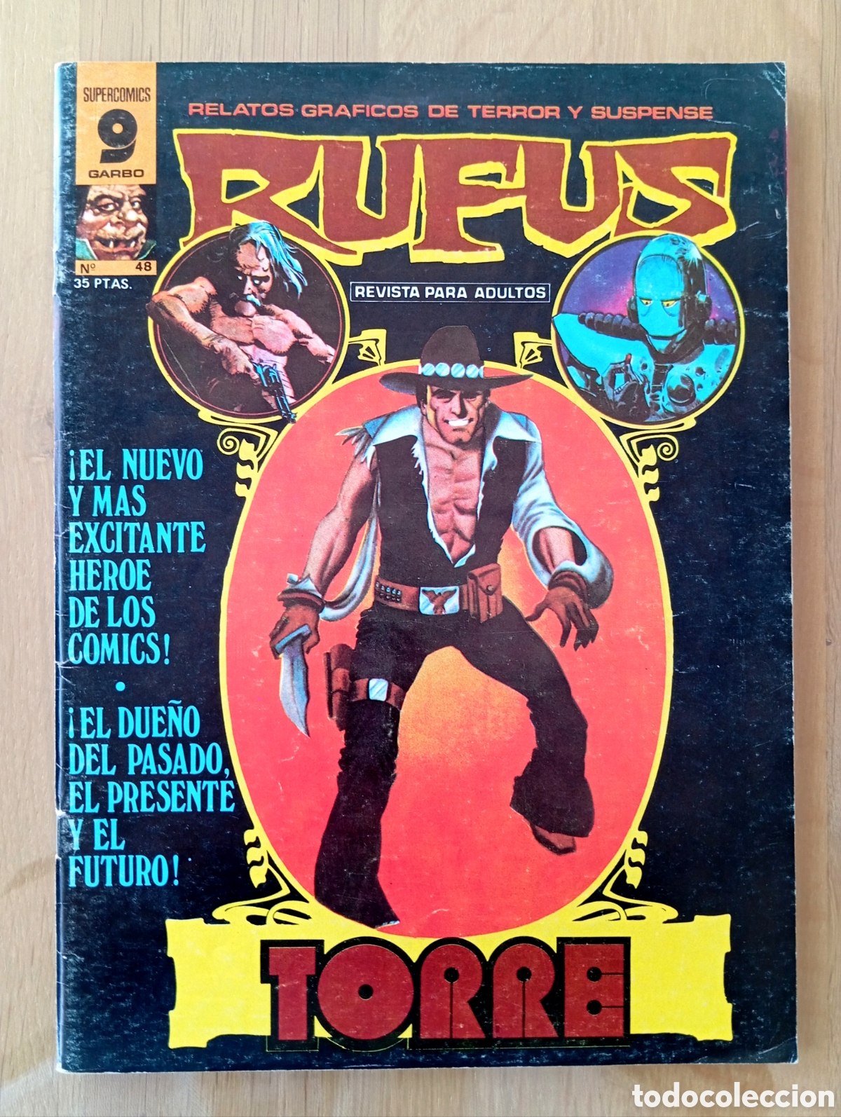 C&oacute;mics: COMIC RUFUS SUPERCOMICS GARBO 48 1977 RELATOS GR&Aacute;FICOS DE TERROR Y SUSPENSE