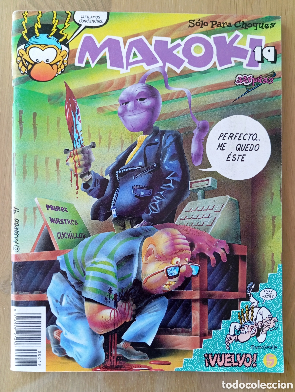 C&oacute;mics: MAKOKI N&Uacute;MERO 19 1991 EN BUEN ESTADO PERO CONTRAPORTADA ROTA VER FOTOS