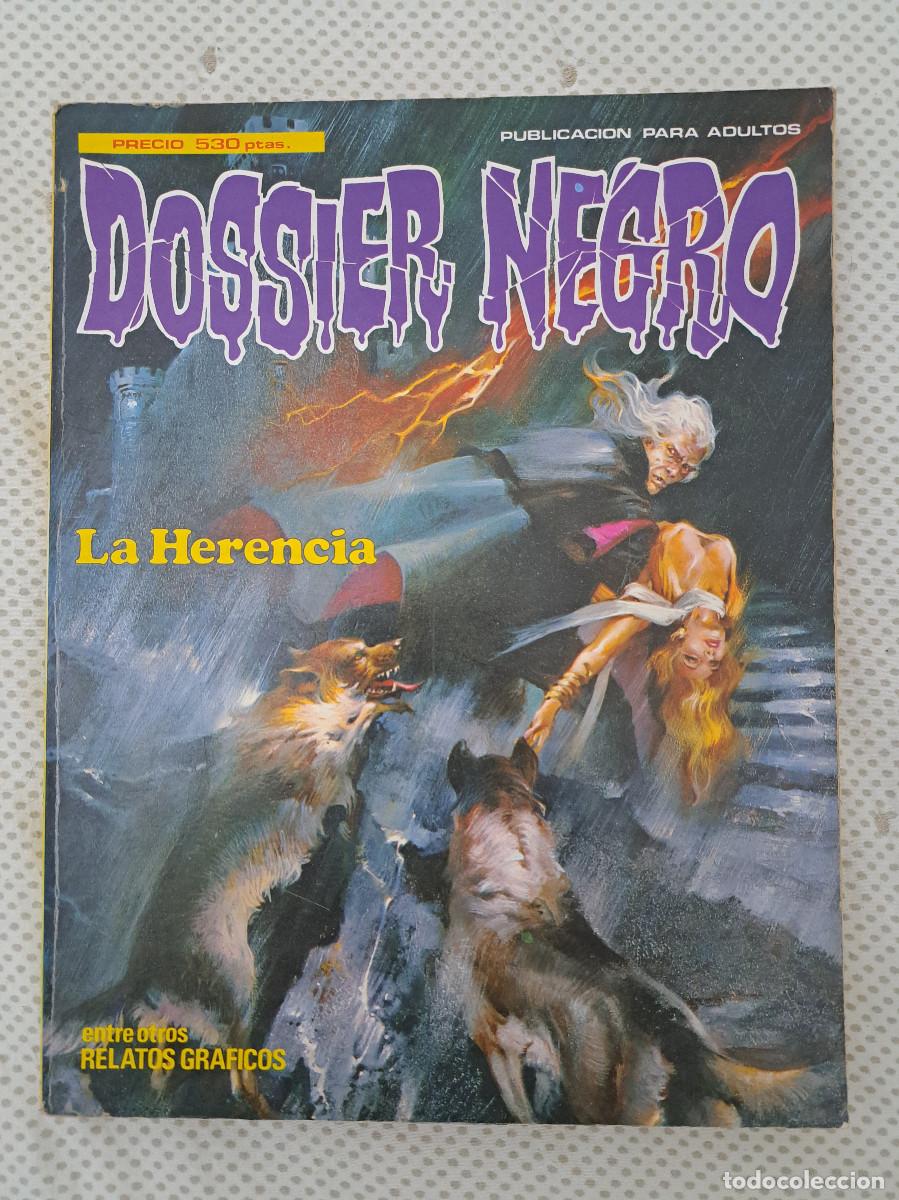 C&oacute;mics: dossier negro retapado incluyendo n&uacute;meros 179, 180, 181, 182 y 183 extra n&ordm; 6