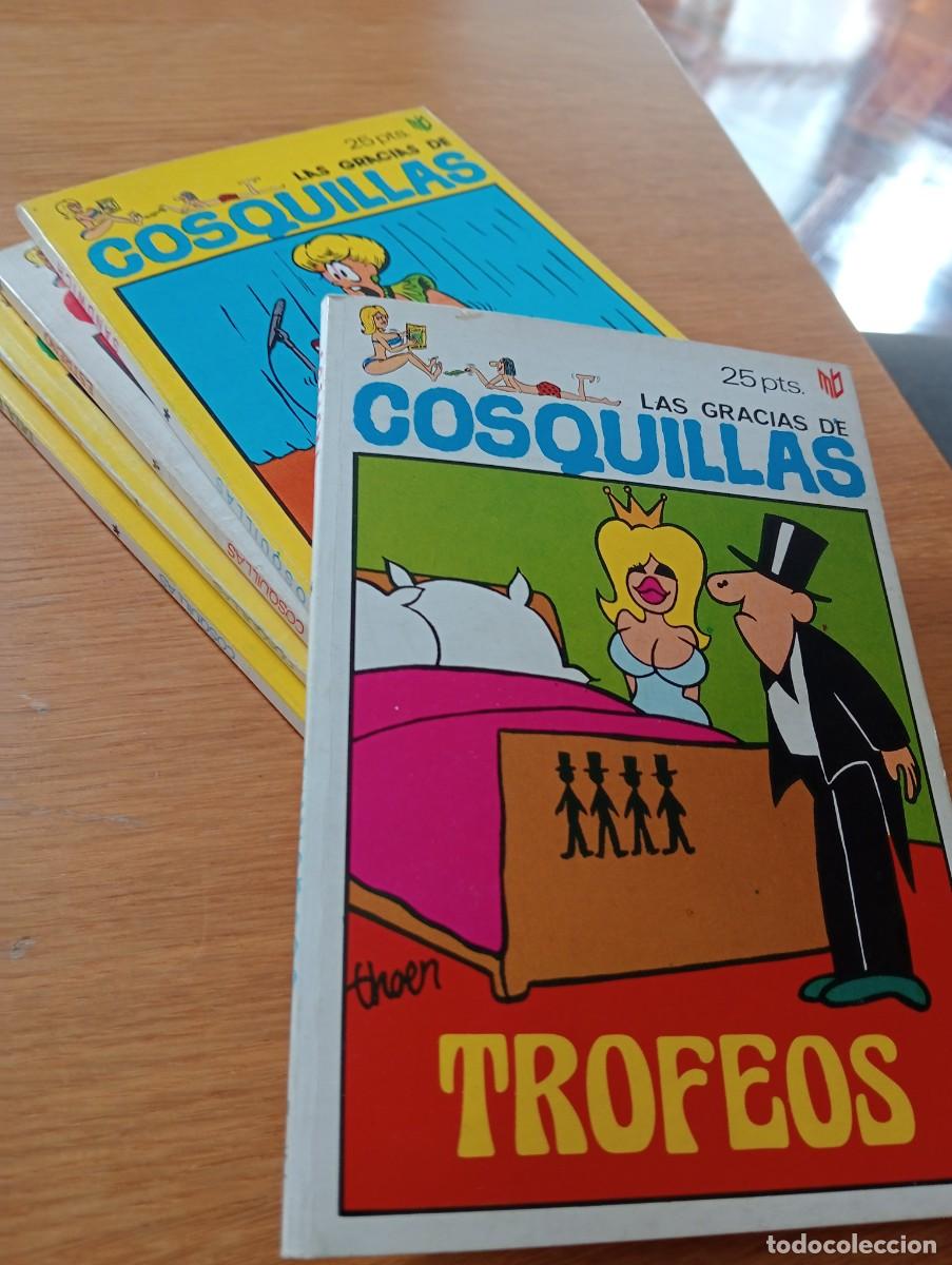 C&oacute;mics: LOTE CON 5 EJEMPLARES DE LAS GRACIAS DE COSQUILLAS (DE 14). R&Uacute;STICA. MARC BEN. 1976.