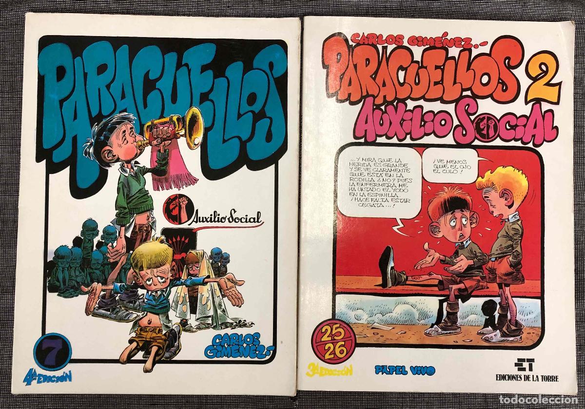 C&oacute;mics: PARACUELLOS AUXILIO SOCIAL 1 Y2. CARLOS GIMENEZ. EDICIONES DE LA TORRE. PAPEL VIVO. 1991