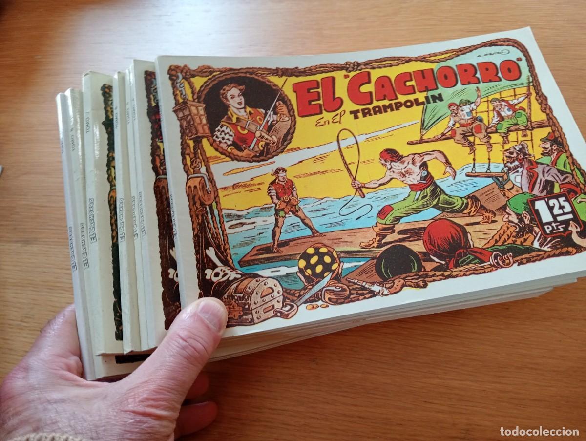 Comics: LOTE CON 7 TOMOS RETAPADOS DE EL CACHORRO (DE 27). R&Uacute;STICA. IBERC&Oacute;MIC &ndash; MAN. J. IRANZO. 1985.
