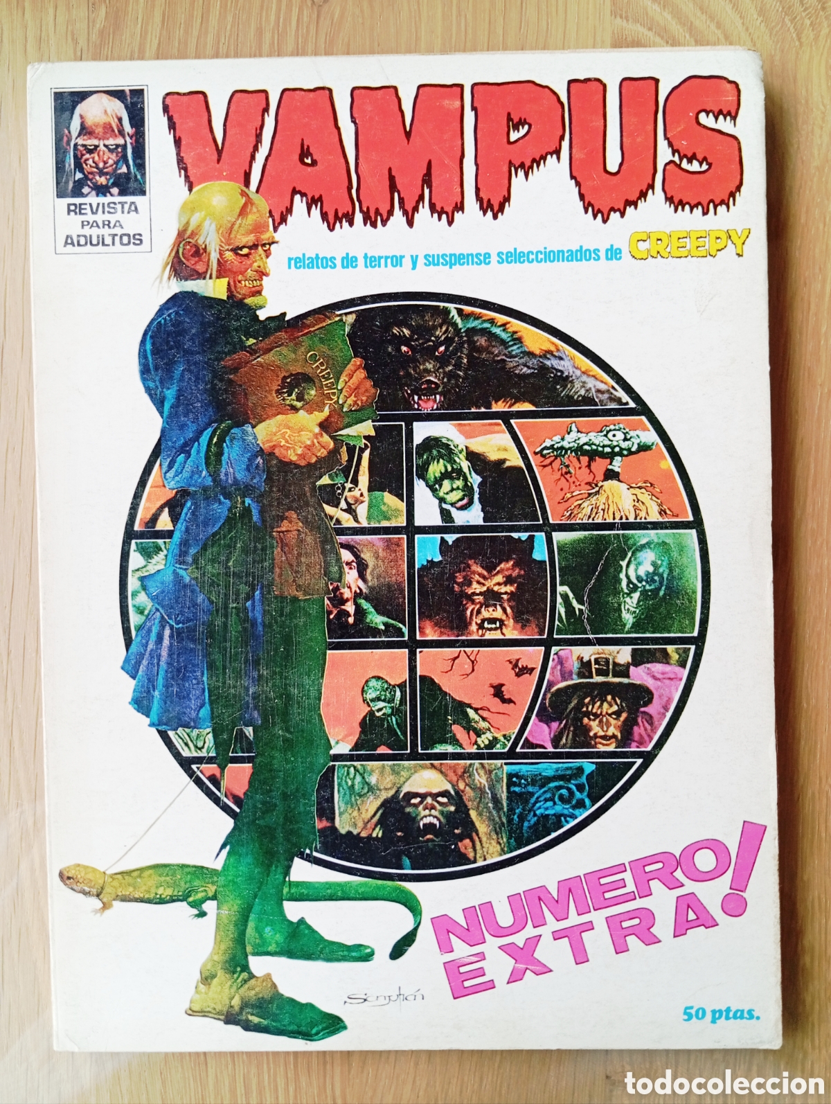 C&oacute;mics: COMIC VAMPUS CREEPY N&Uacute;MERO EXTRA TERROR Y SUSPENSE 120 P&Aacute;GINAS VER &Iacute;NDICE