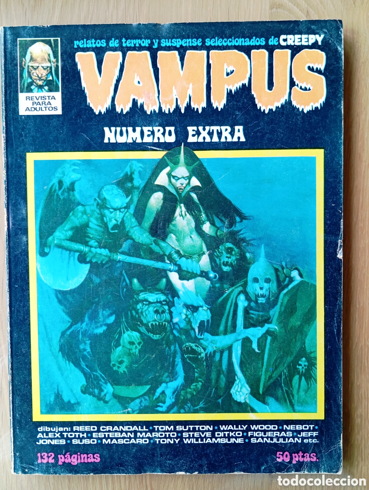 C&oacute;mics: COMIC VAMPUS N&Uacute;MERO EXTRA CRANDALL SUTTON NEBOT ESTEBAN MAROTO 132 P&Aacute;GINAS 1973 VER &Iacute;NDICE