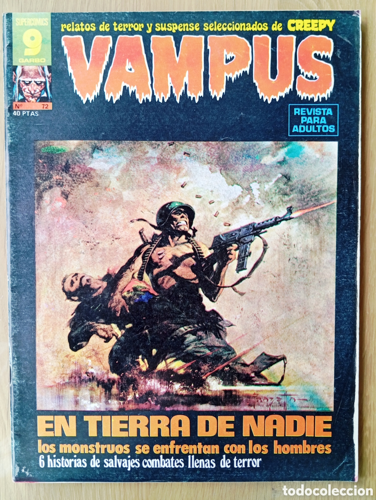 C&oacute;mics: COMIC VAMPUS TERROR CREEPY N&Uacute;MERO 72 1977 64 P&Aacute;GINAS VER &Iacute;NDICE