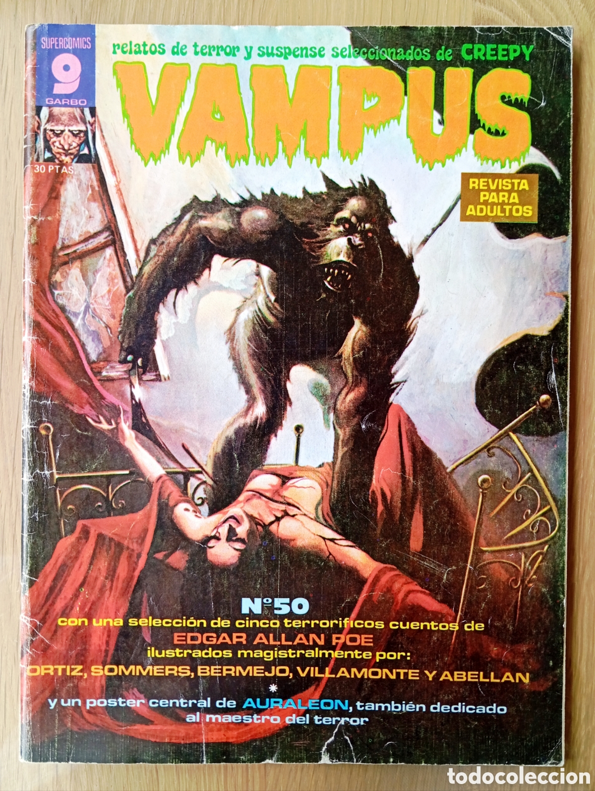 C&oacute;mics: COMIC VAMPUS TERROR CREEPY N&Uacute;MERO 50 1975 64 P&Aacute;GINAS VER &Iacute;NDICE