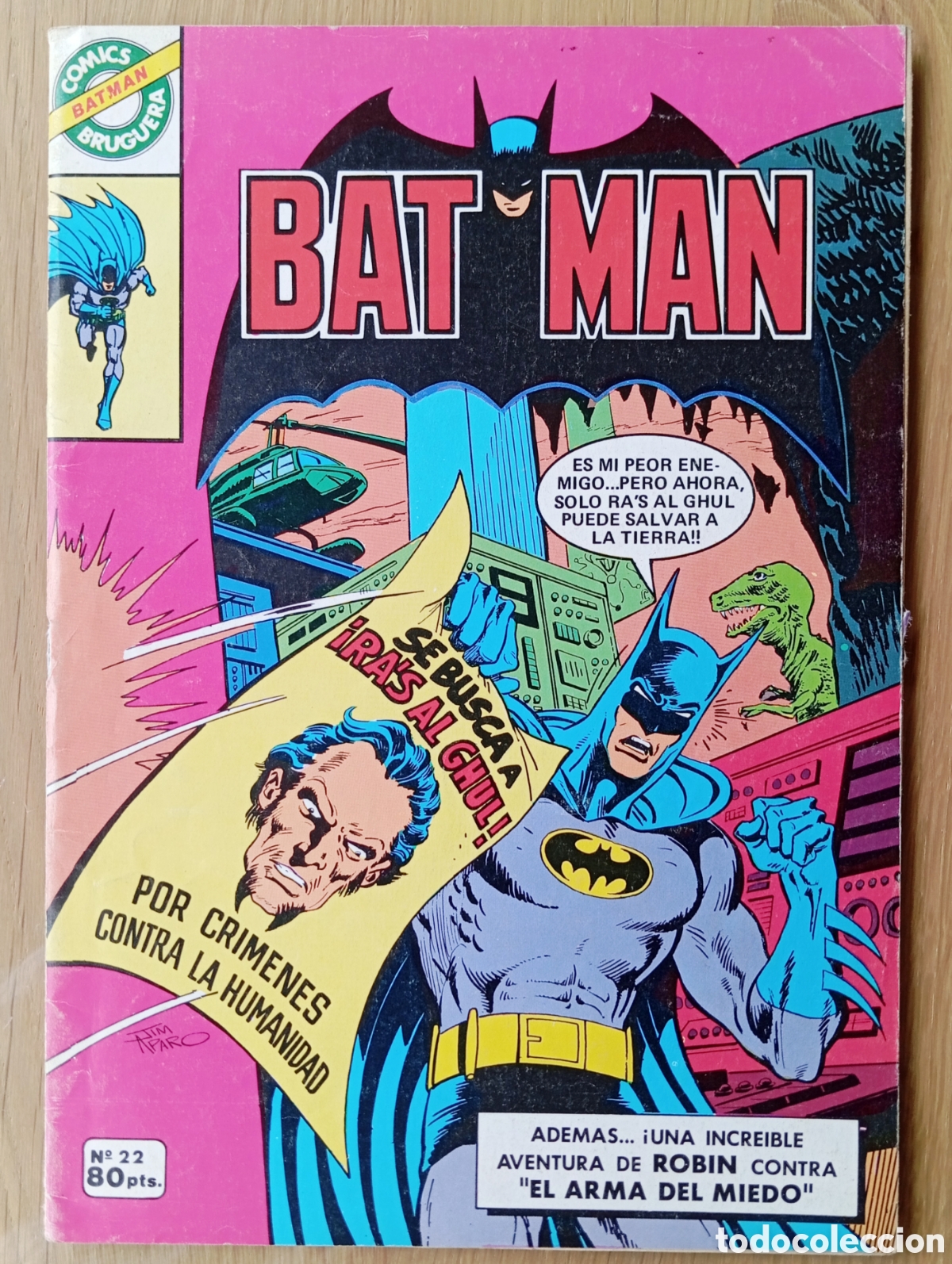 C&oacute;mics: COMIC BATMAN BRUGUERA N&Uacute;MERO 22 52 P&Aacute;GINAS A&Ntilde;OS 80