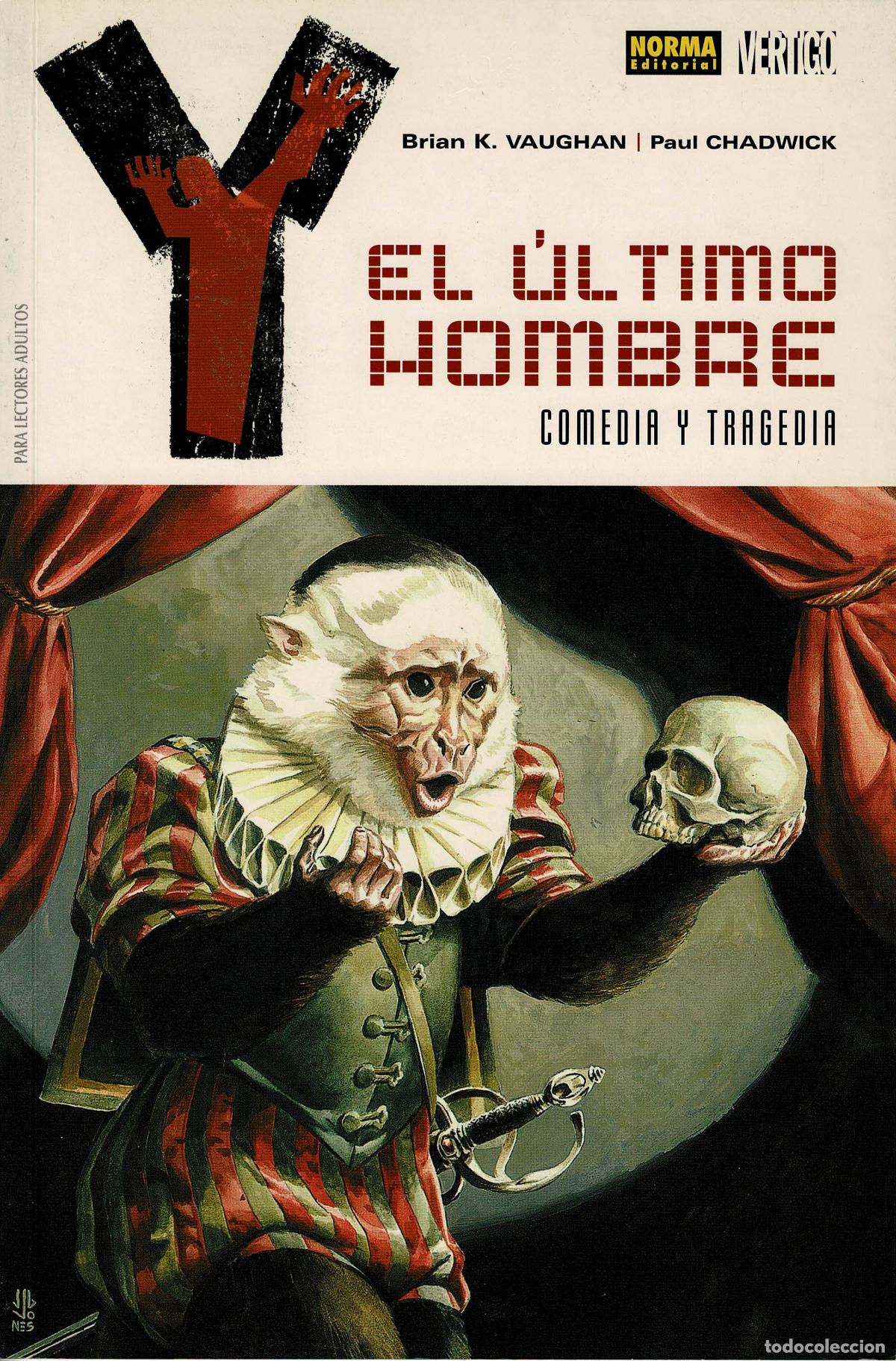 C&oacute;mics: El ultimo hombre.Comedia y tragedia. coleccion Vertigo. Norma editorial
