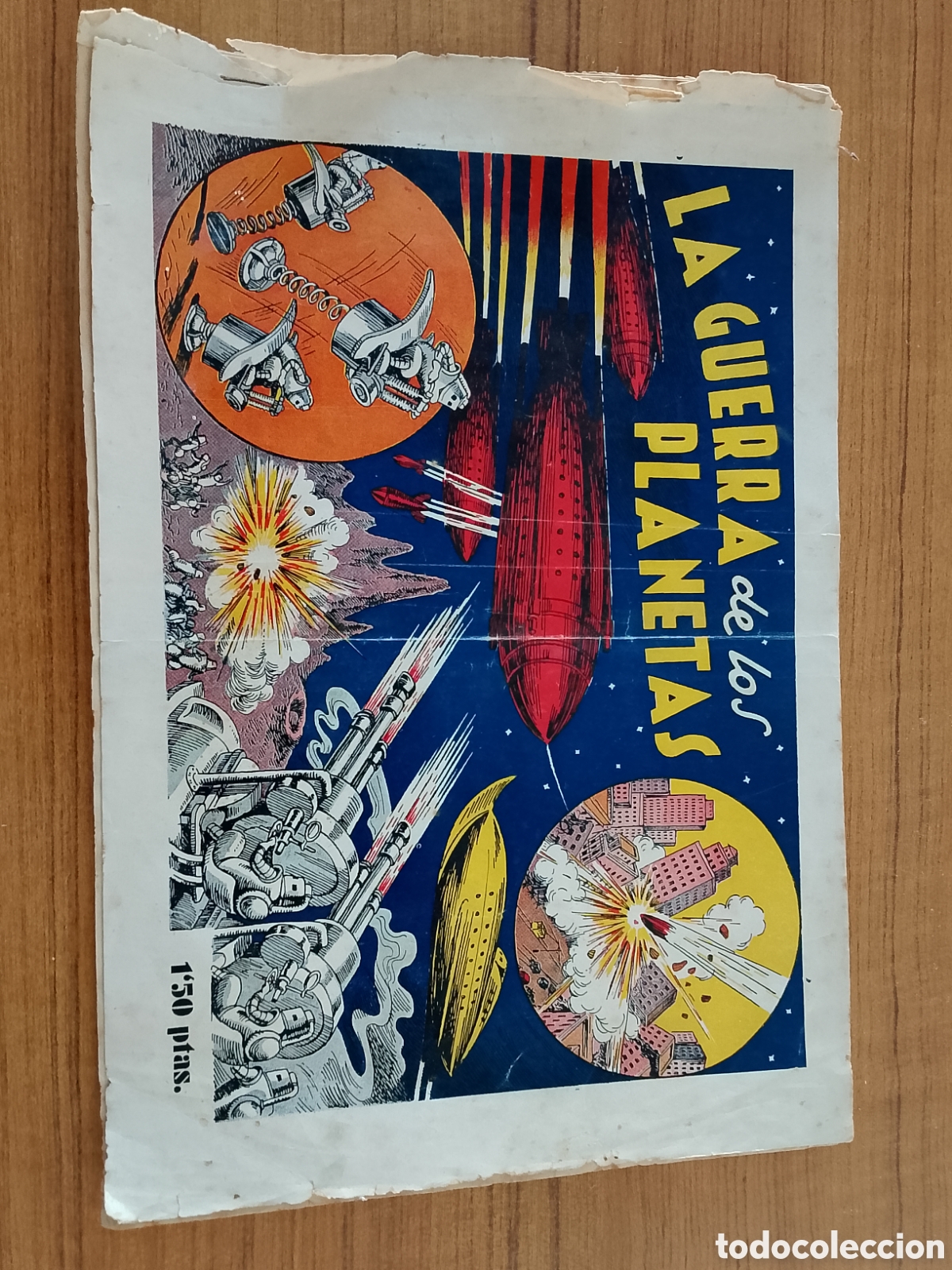 C&oacute;mics: COMIC LA GUERRA DE LOS PLANETAS. EDITORIAL GUERRI, VALENCIA. RARO PRIMERA HOJA SUELTA DE GRAPA