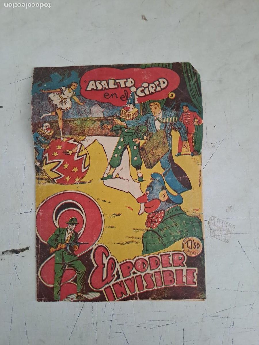 C&oacute;mics: El poder invisible 7, asalto al circo, Ferma Bolsa DA