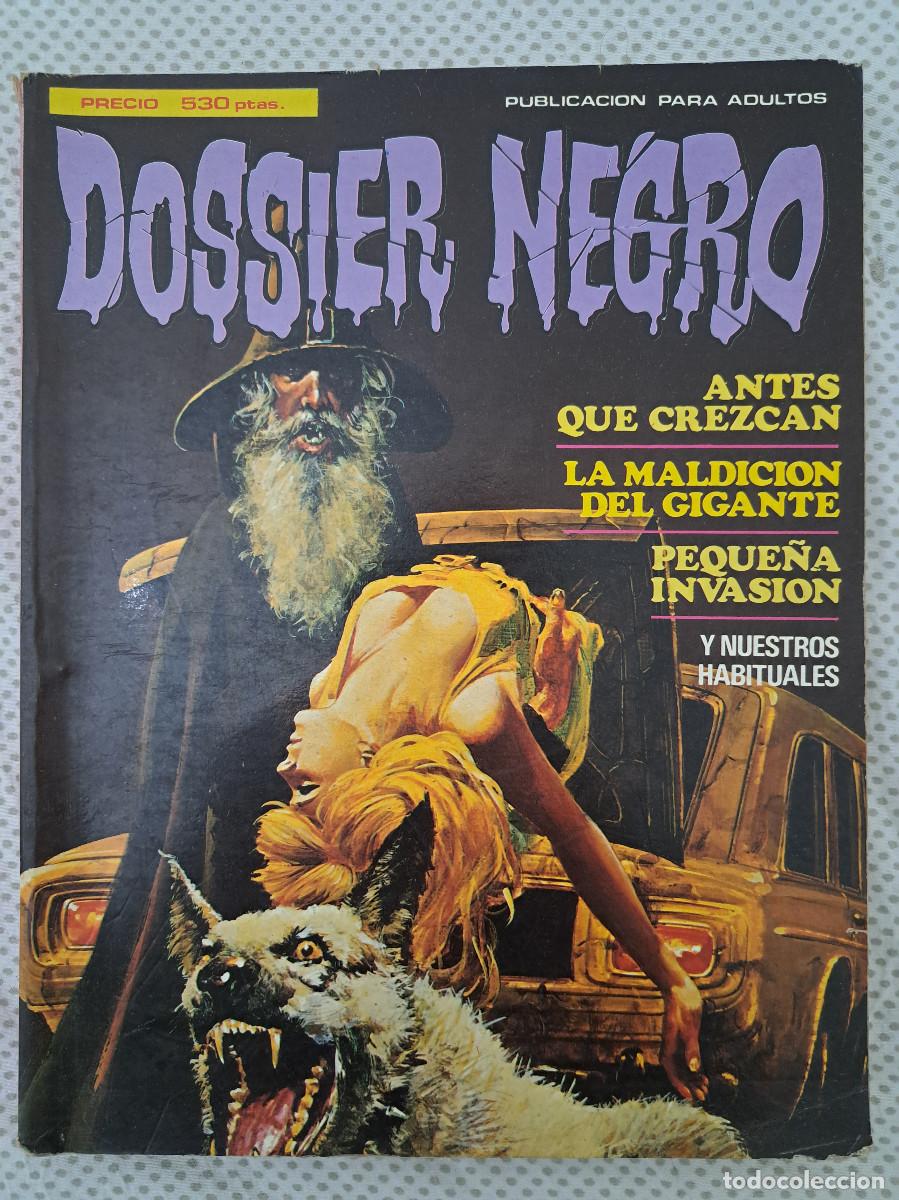 C&oacute;mics: dossier negro retapado incluyendo n&uacute;meros 164, 165, 166, 167 y 168 extra n&ordm; 3