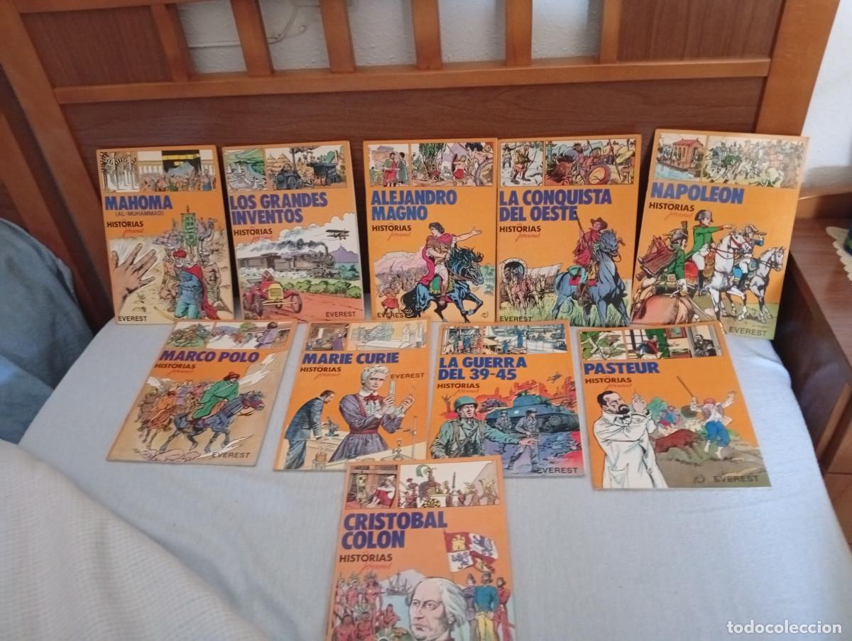 C&oacute;mics: Lote 10 Tomos Colecci&oacute;n HISTORIAS J&Oacute;VENES - Editorial Everest (A&ntilde;os 80) - C&oacute;mics Ilustrados