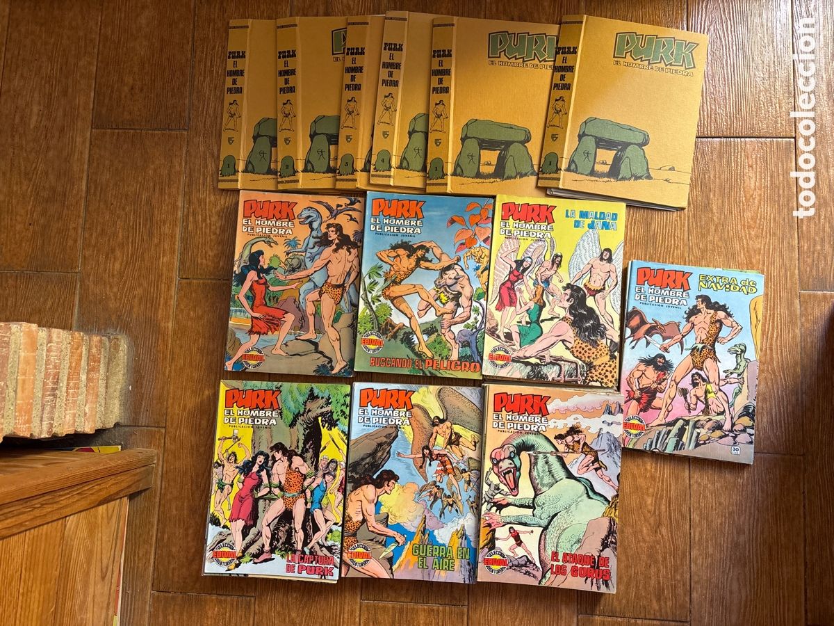 C&oacute;mics: PURK EL HOMBRE DE PIEDRA COLECCION COMPLETA 114 NUMEROS + 4 EXTRAS + 6 TAPAS EDITORIAL VALENCIANA
