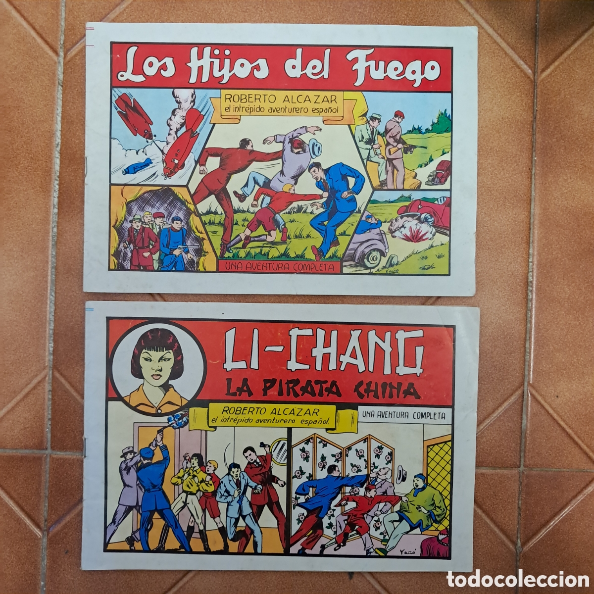 C&oacute;mics: REEDICI&Oacute;N 1982 - Roberto Alcazar y Pedr&iacute;n 34 y 35 Los Hijos del fuego LI CHANG