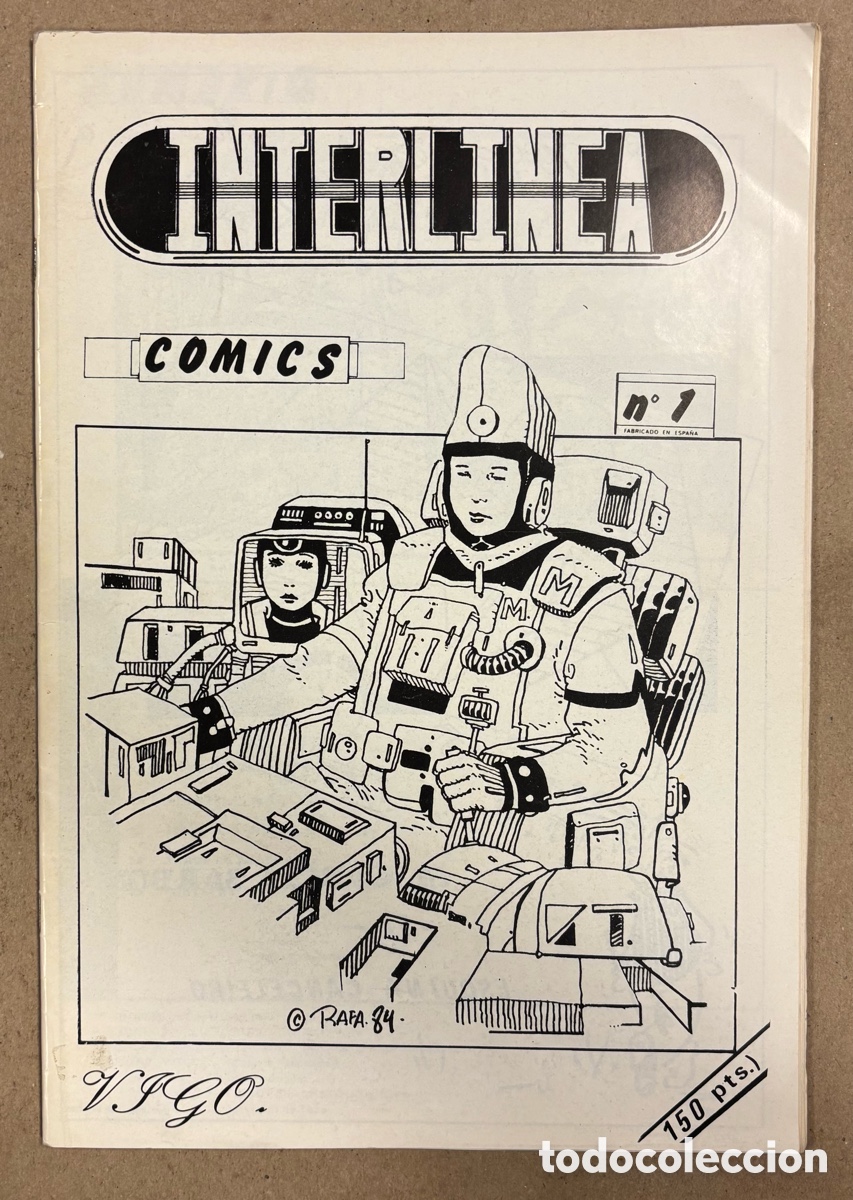 Comics: INTERLINEA N&deg; 1 (VIGO 1984). HIST&Oacute;RICO FANZINE ORIGINAL; VV.AA. HISTORIETAS. J.A. ROM, AGUS FERN