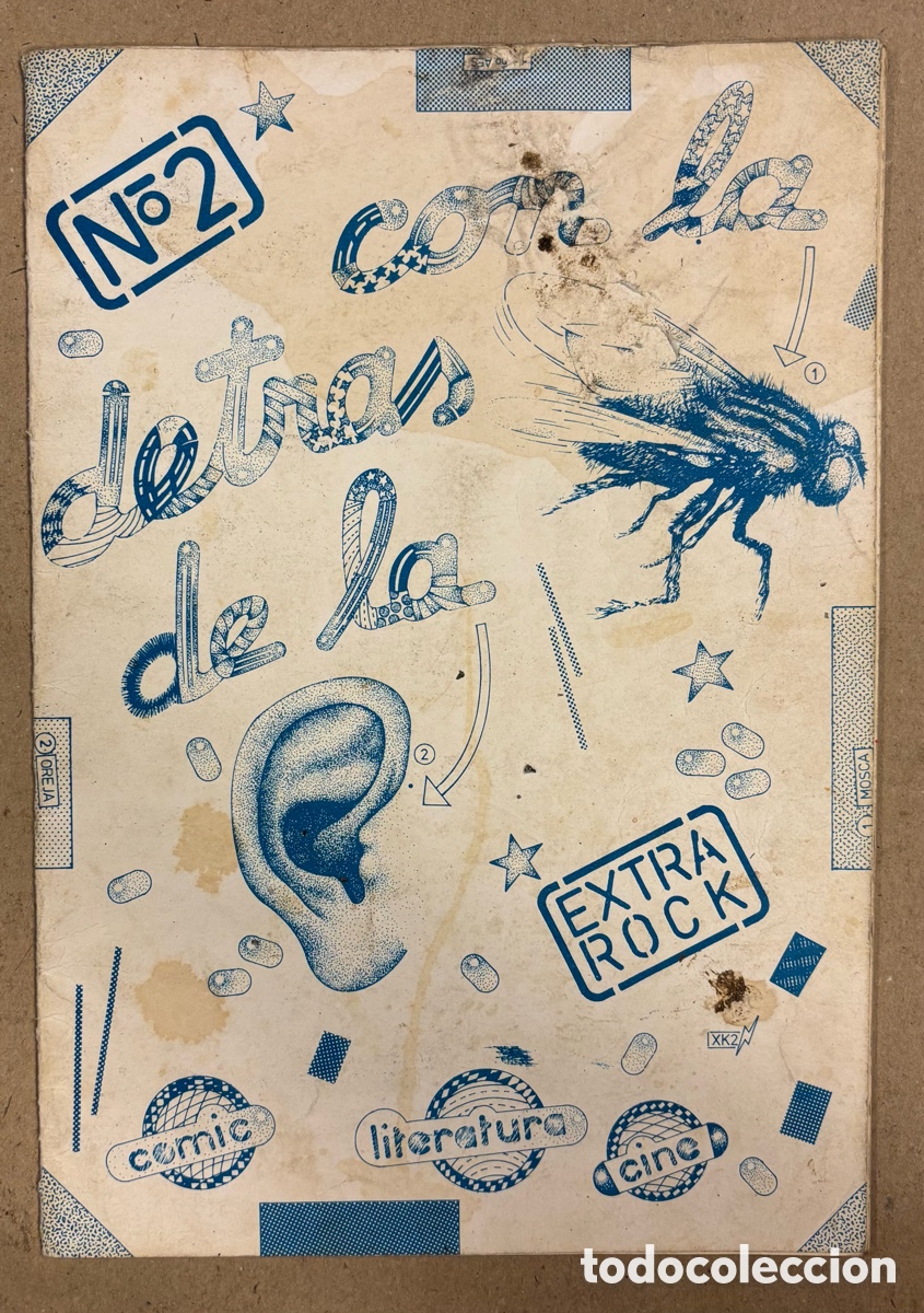 C&oacute;mics: CON LA MOSCA DETR&Aacute;S DE LA OREJA N&deg; 2 (SANTANDER 1982). HIST&Oacute;RICO FANZINE ORIGINAL; C&Oacute;MIC,