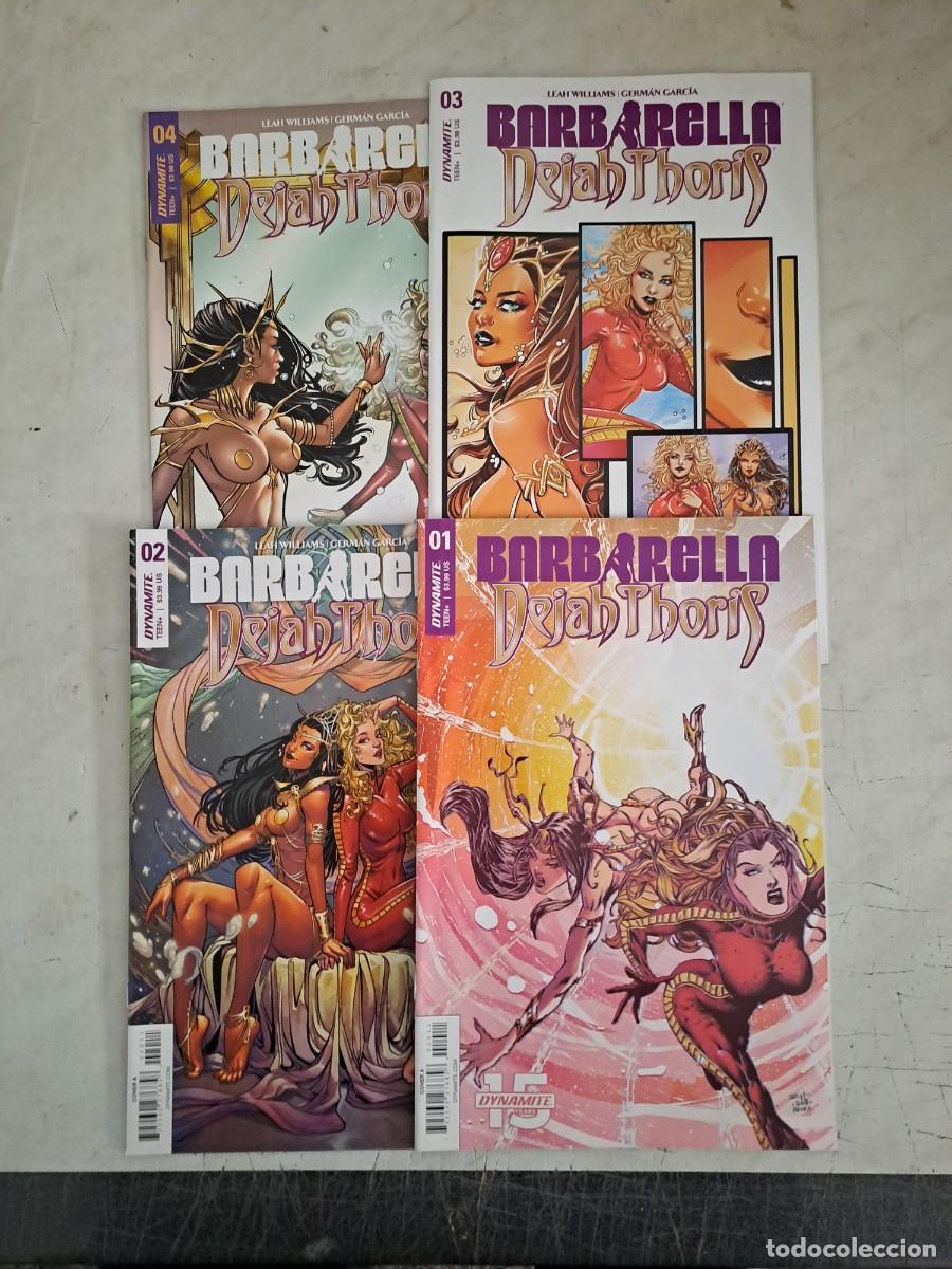 C&oacute;mics: Barbarella Dejah Thoris 4 n&uacute;meros, Dynamite en perfecto estado Bolsa DA