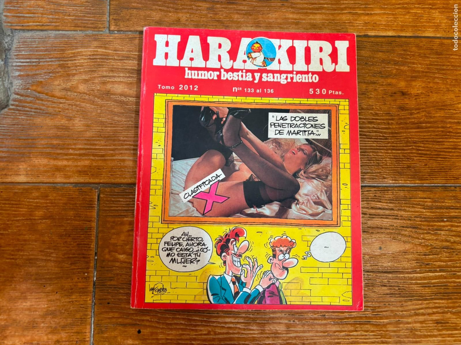 C&oacute;mics: HARAKIRI, REVISTA. TOMO RETAPADO CON LOS N&Uacute;MEROS 133, 134, 135 Y 136. TOMO 2012. ED. IRU