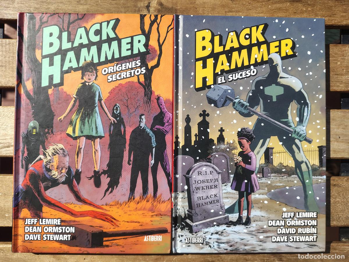 C&oacute;mics: Black Hammer 1 y 2 Or&iacute;genes Secretos El Suceso Jeff Lemire Astiberri