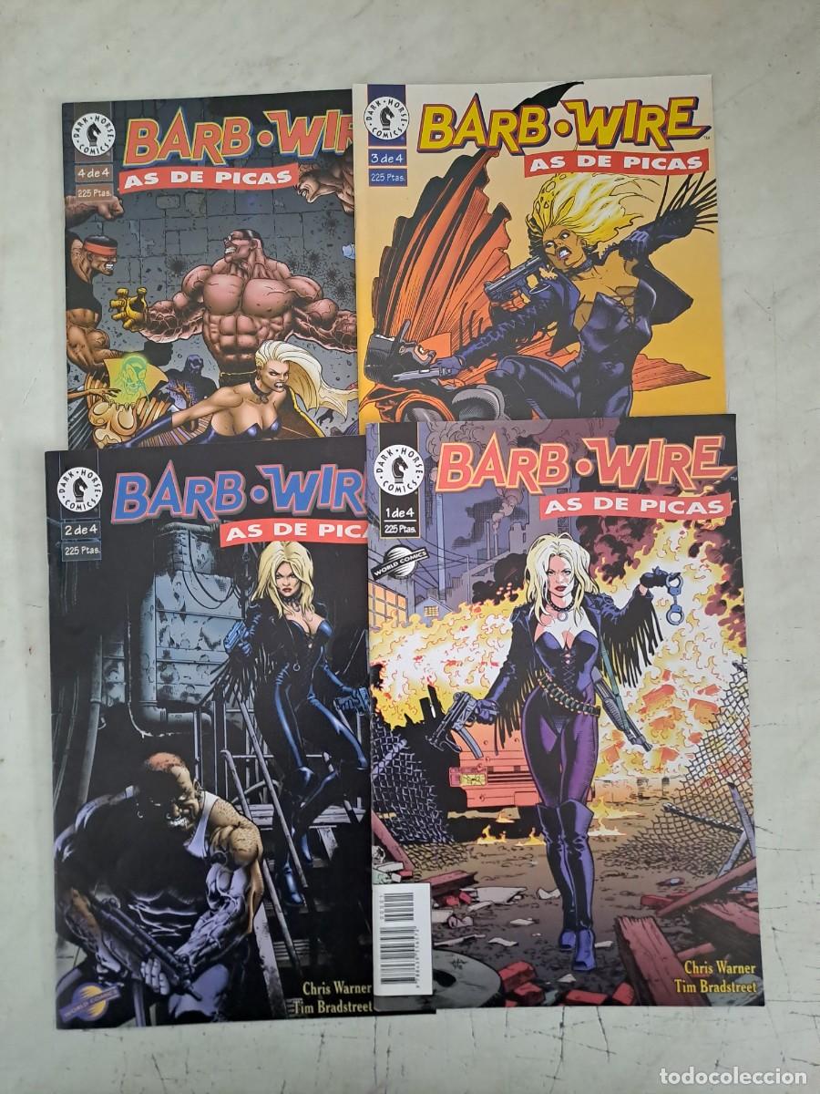 C&oacute;mics: Barb. Wire, as de picas completa 4 n&uacute;meros, World comics en perfecto estado Bolsa DA