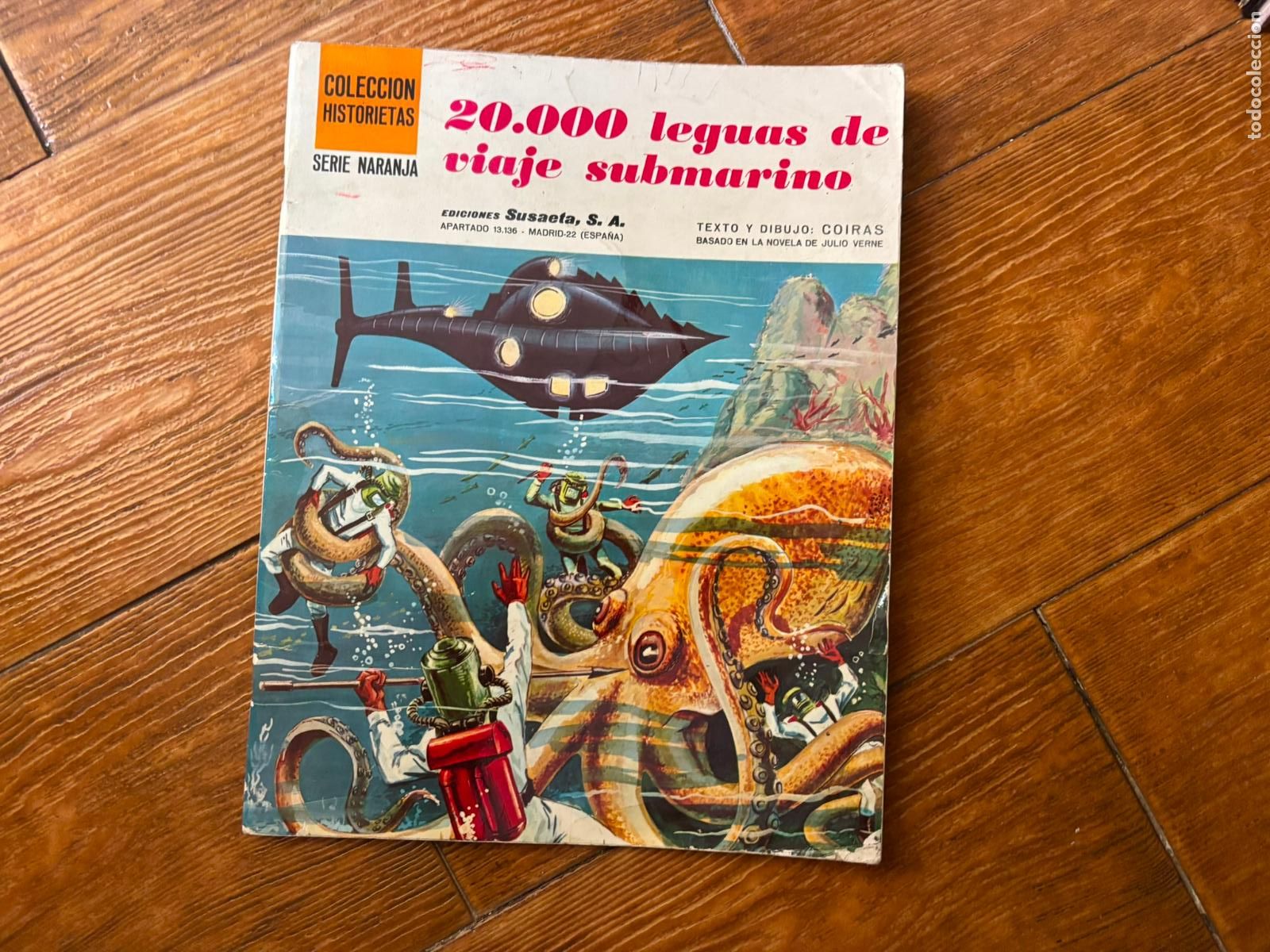 C&oacute;mics: COLECCI&Oacute;N HISTORIETAS -SERIE NARANJA N&ordm; 1- 20.000 LEGUAS DE VIAJE SUBMARINO EDITORIAL SUSAETA 1971