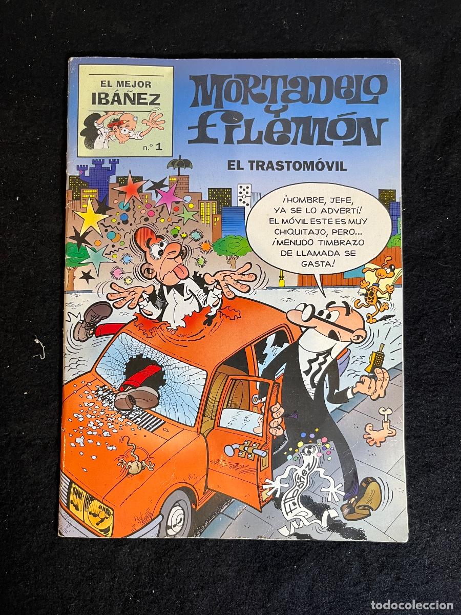 C&oacute;mics: Mortadelo y Filem&oacute;n El trastom&oacute;vil n&ordm; 1 El Mejor Ib&aacute;&ntilde;ez Ediciones B 1999 vintage