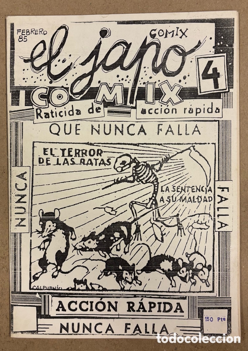 C&oacute;mics: EL JAPO COMIX N&ordm; 4 (ZARAGOZA 1985). HIST&Oacute;RICO FANZINE ORIGINAL; C&Oacute;MIC. VV.AA.