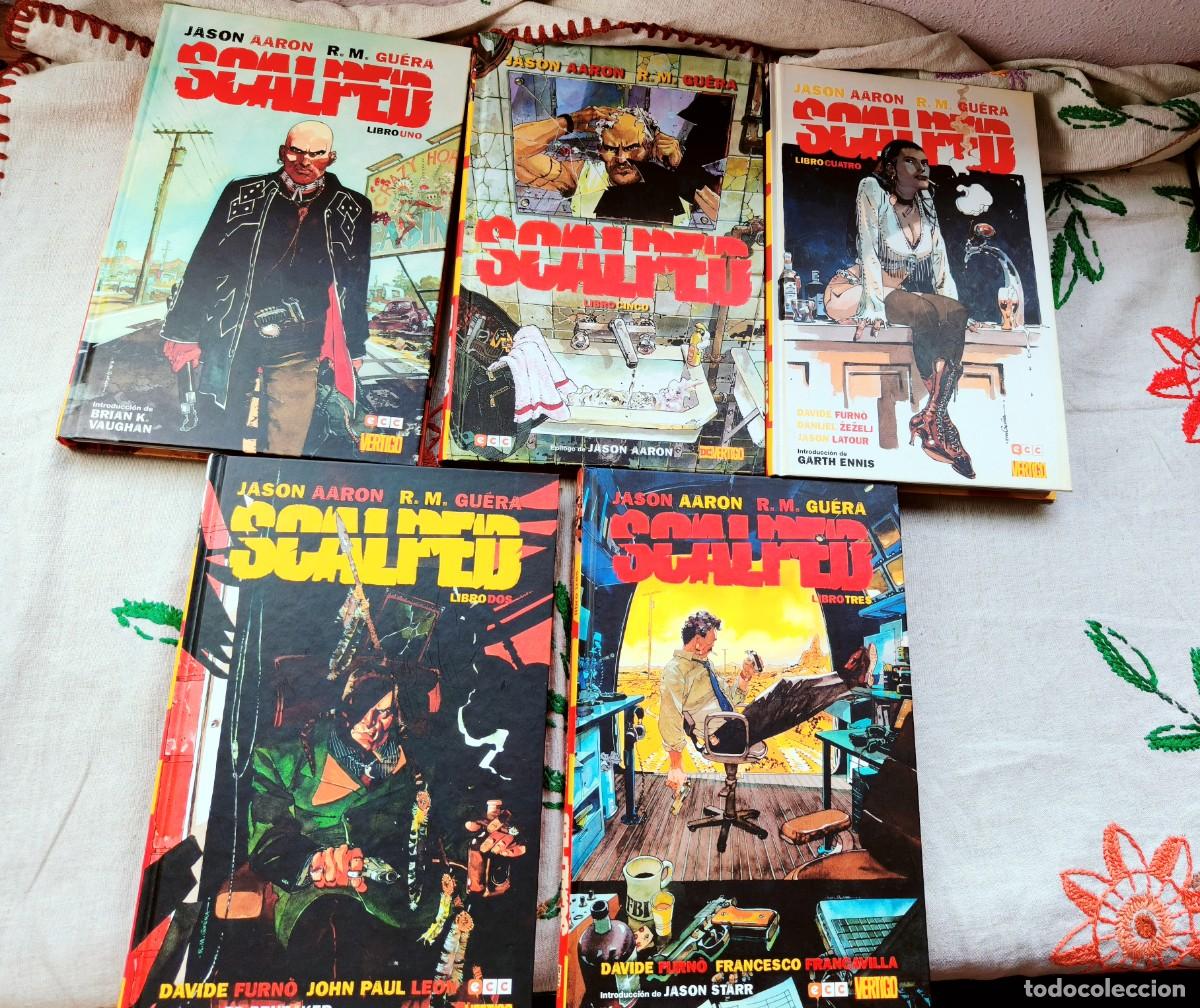 C&oacute;mics: Scalped Completa. Tomos 1 a 5. Jason Aaron. ECC. DC Comics. Edici&oacute;n en tapa dura.