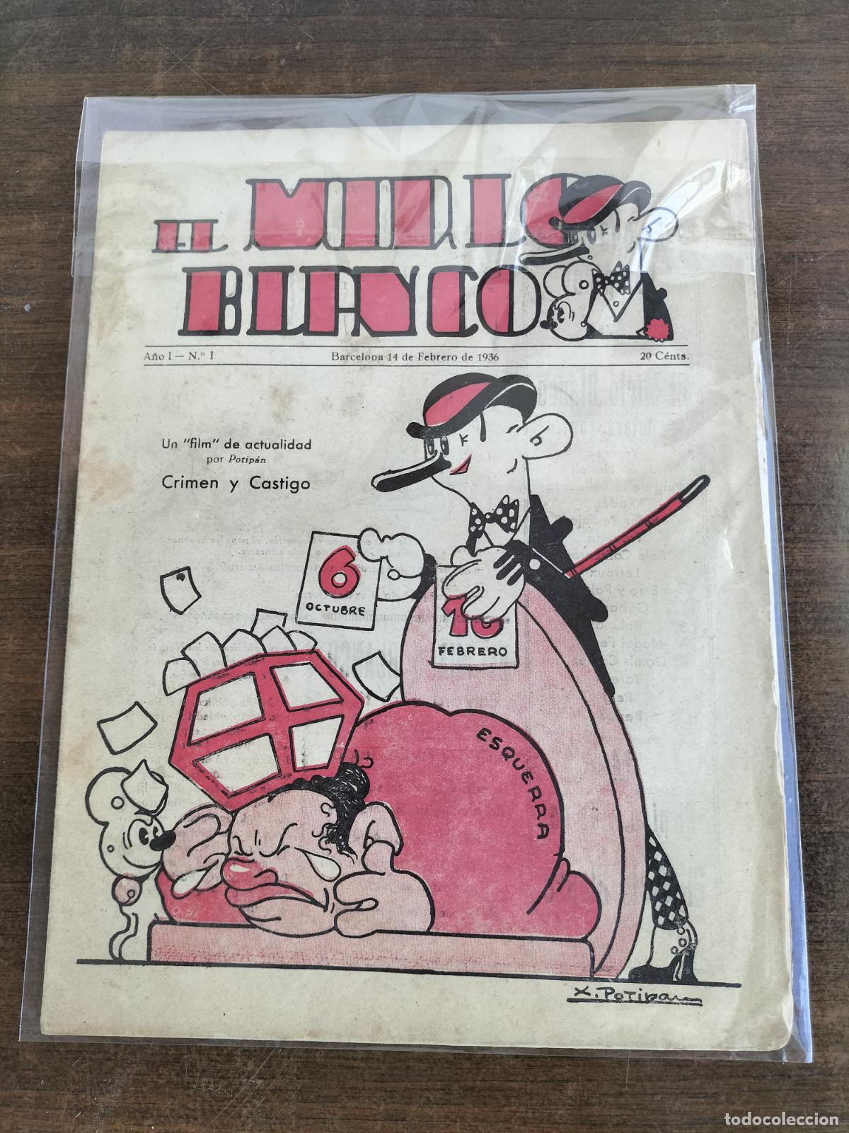 C&oacute;mics: EL MIRLO BLANCO N&ordm; 1 A&Ntilde;O 1 14-2-36