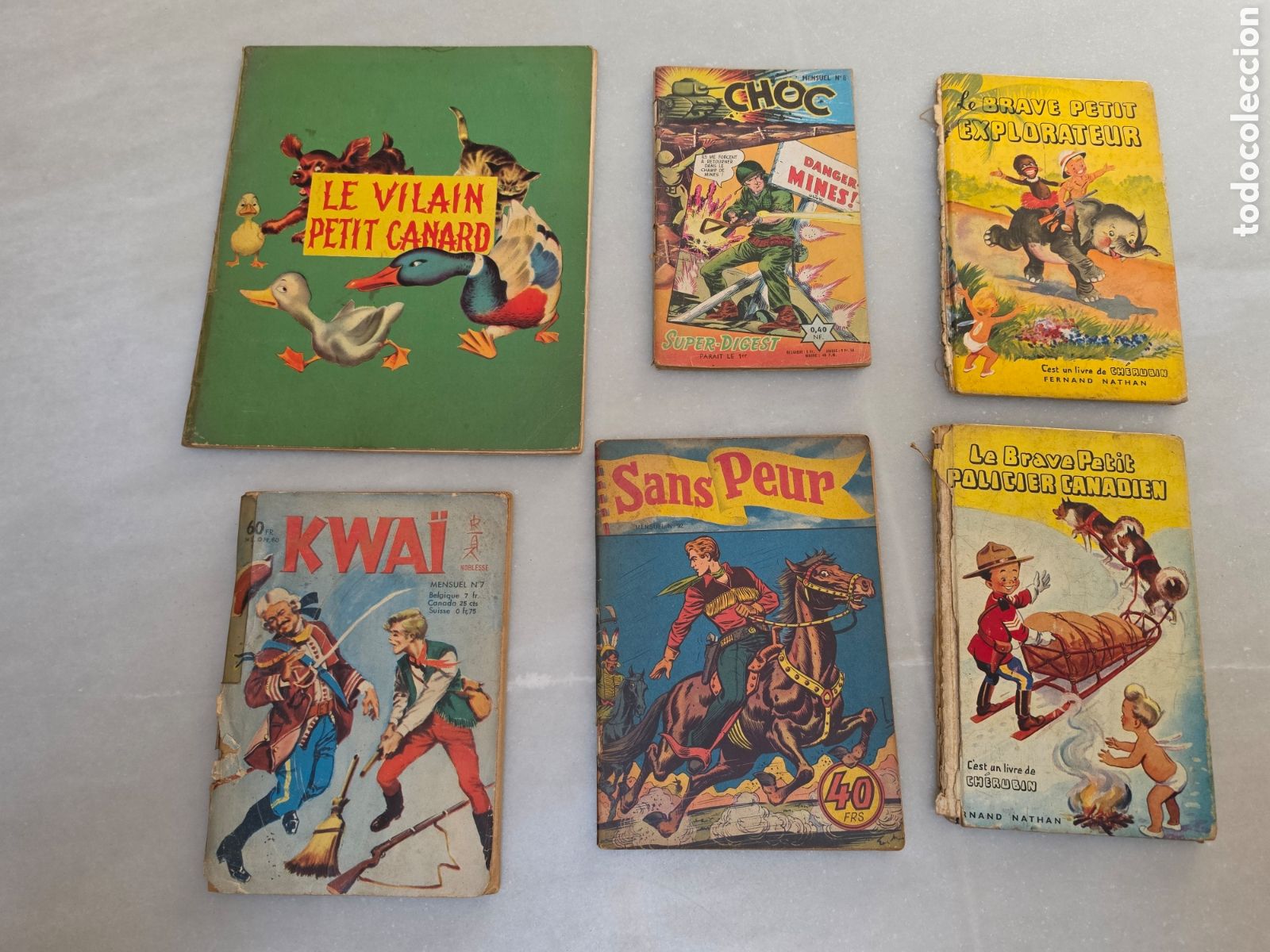 C&oacute;mics: CUENTOS INFANTILES FRANCESES A&Ntilde;OS 60. KWAI. SANS PEUR. LA BRAVE PETIT.